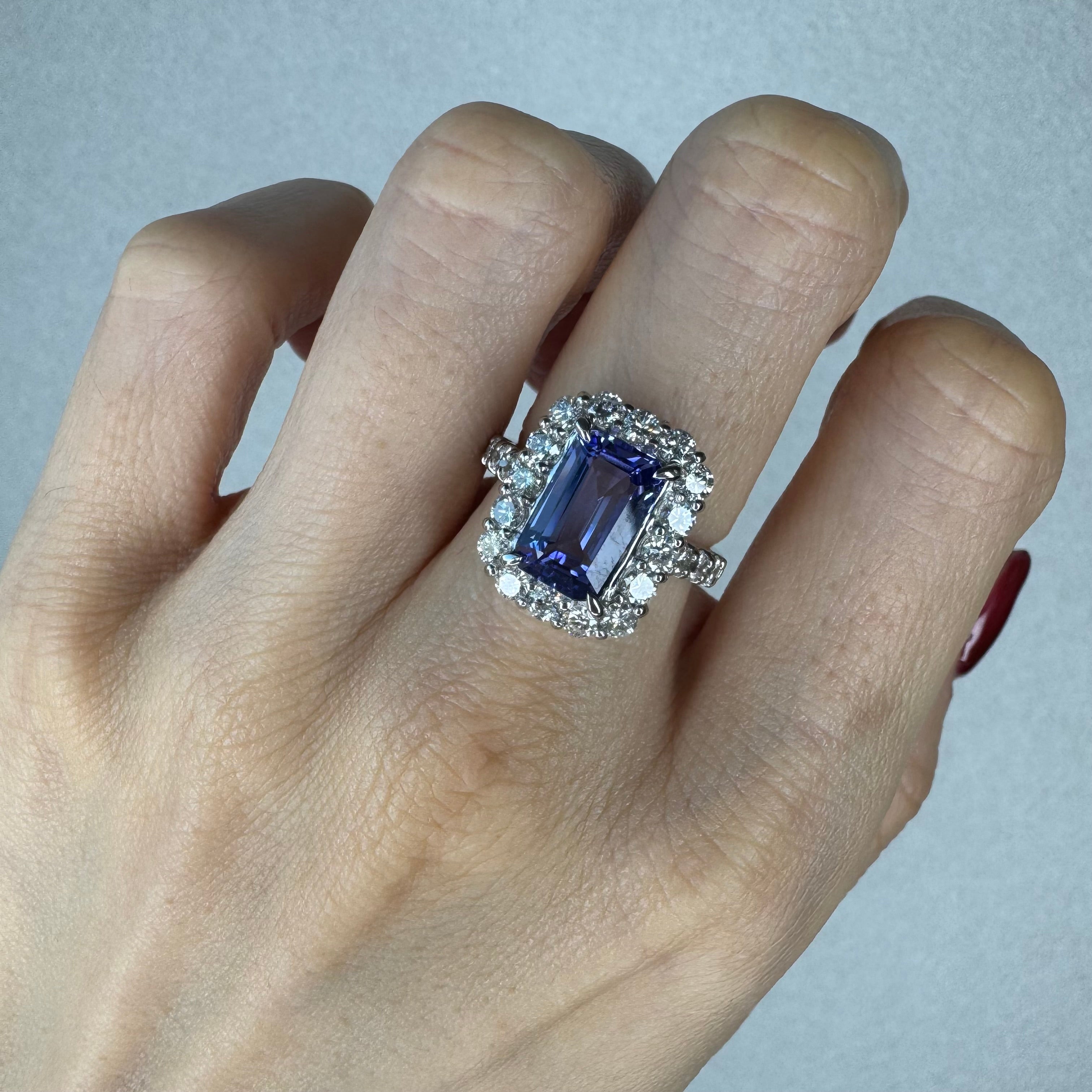 194［一点物］リング タンザナイト 2.9ct前後 SQ PT