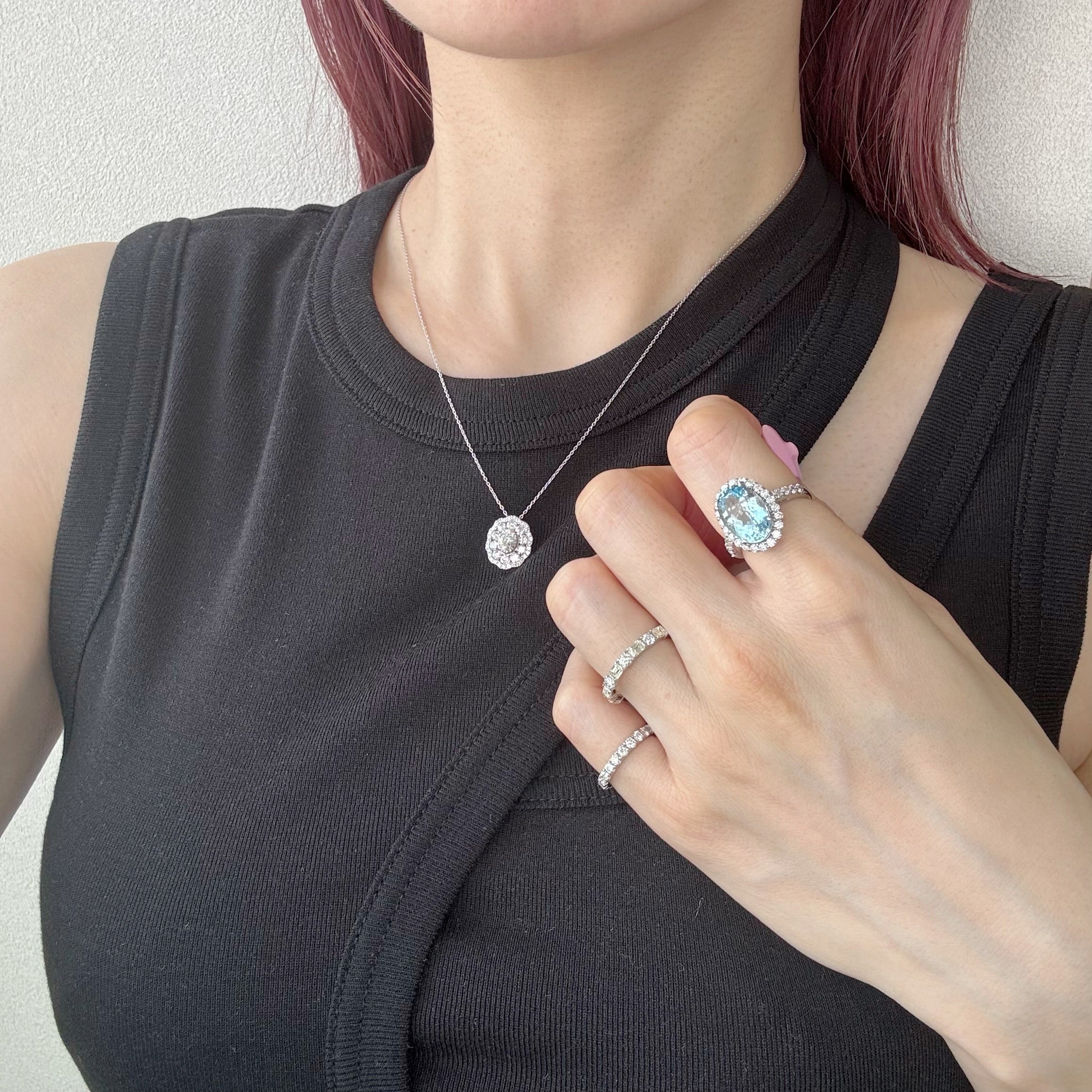 ［カリソン］リング アクアマリン 4ct前後 OV