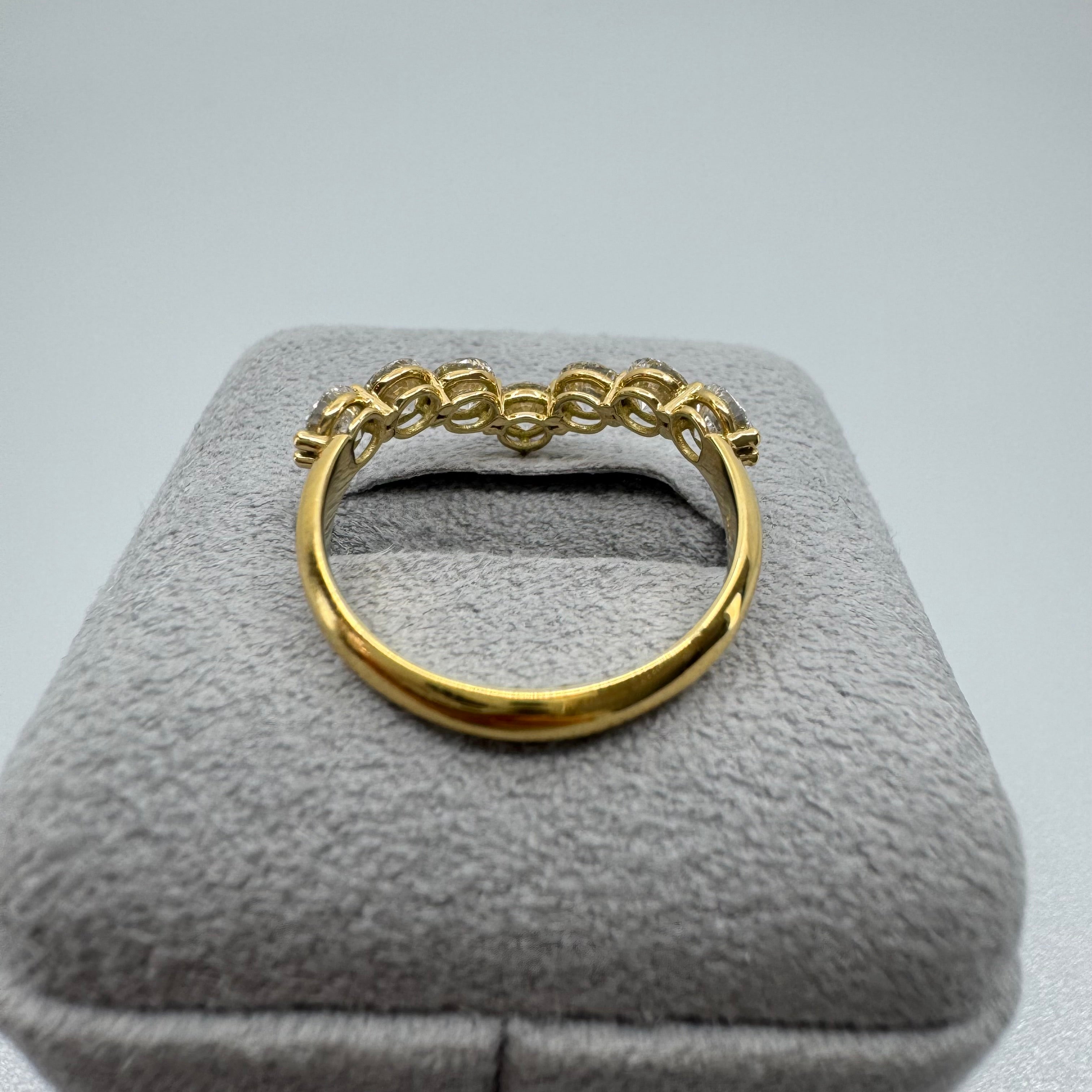 ［パピヨン］リング ダイヤ 1pc0.2ct×7pc