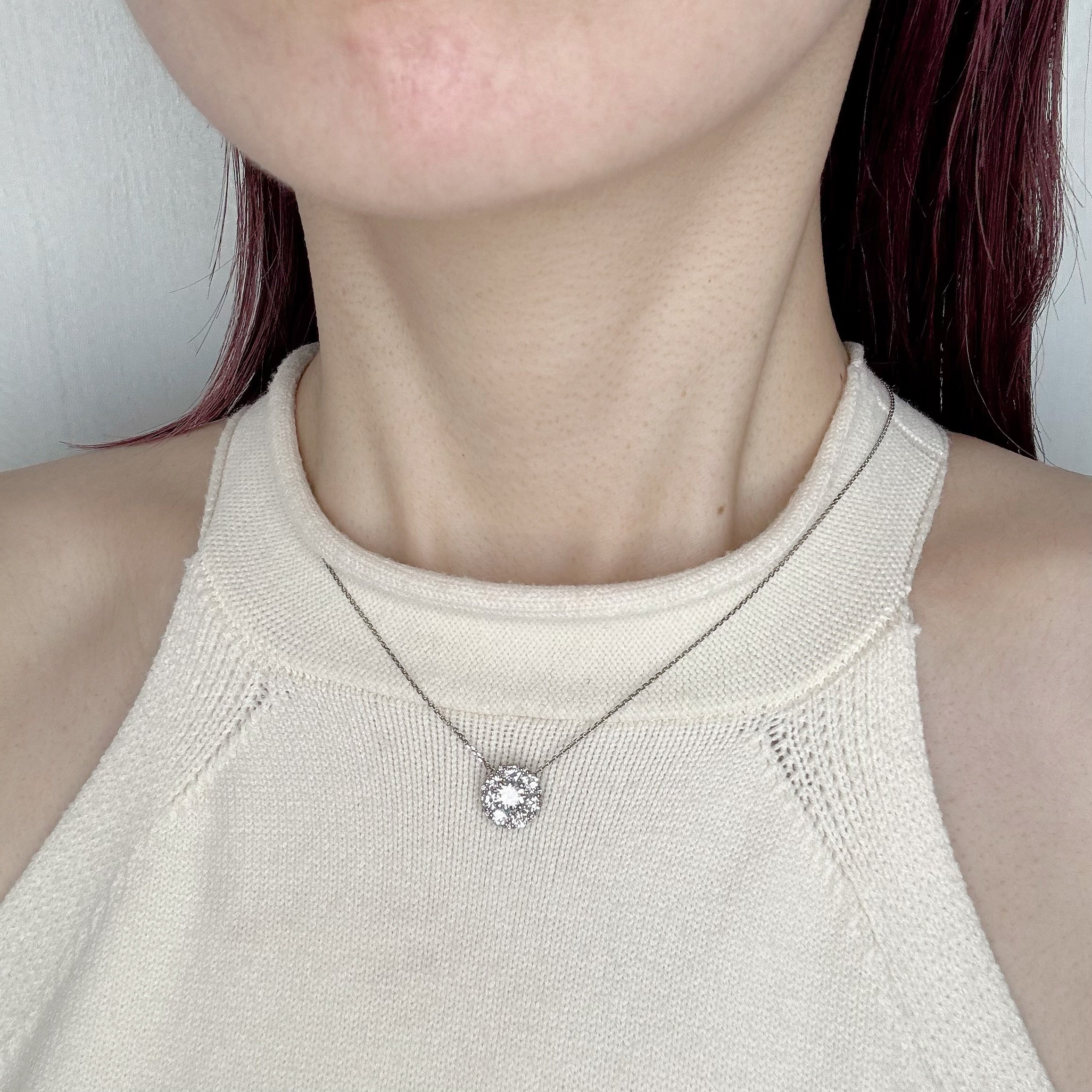 ［メメール］ネックレス ダイヤ