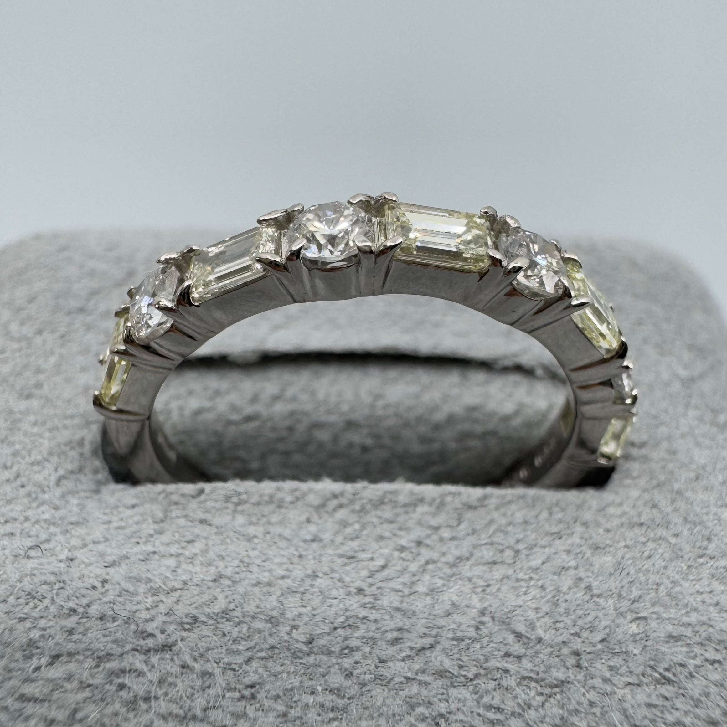 [ノンシャラン］リング ダイヤ 0.8ct RO BG PT K18YG