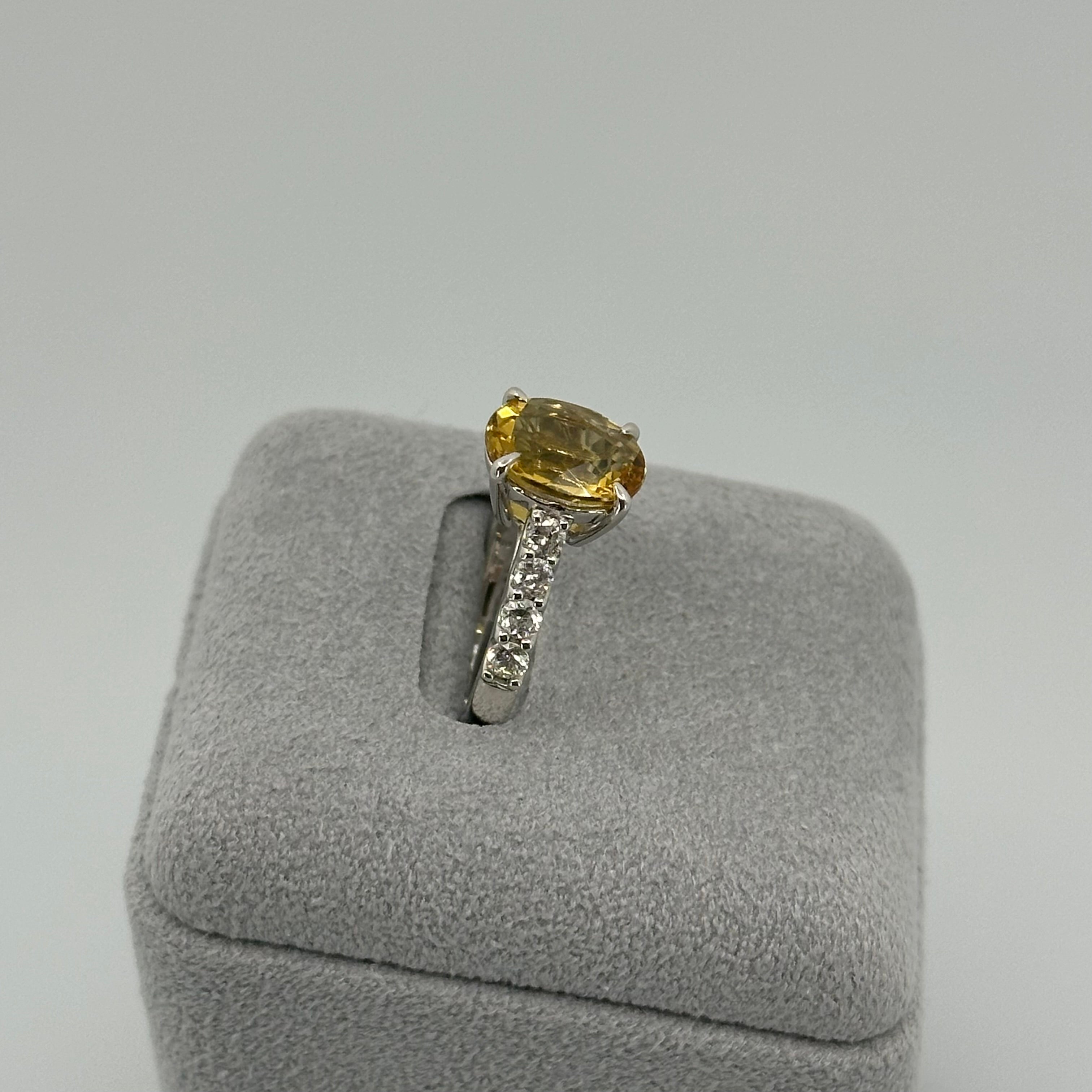 ［一点物］リング  イエローベリル  2.3ct   YG/PT