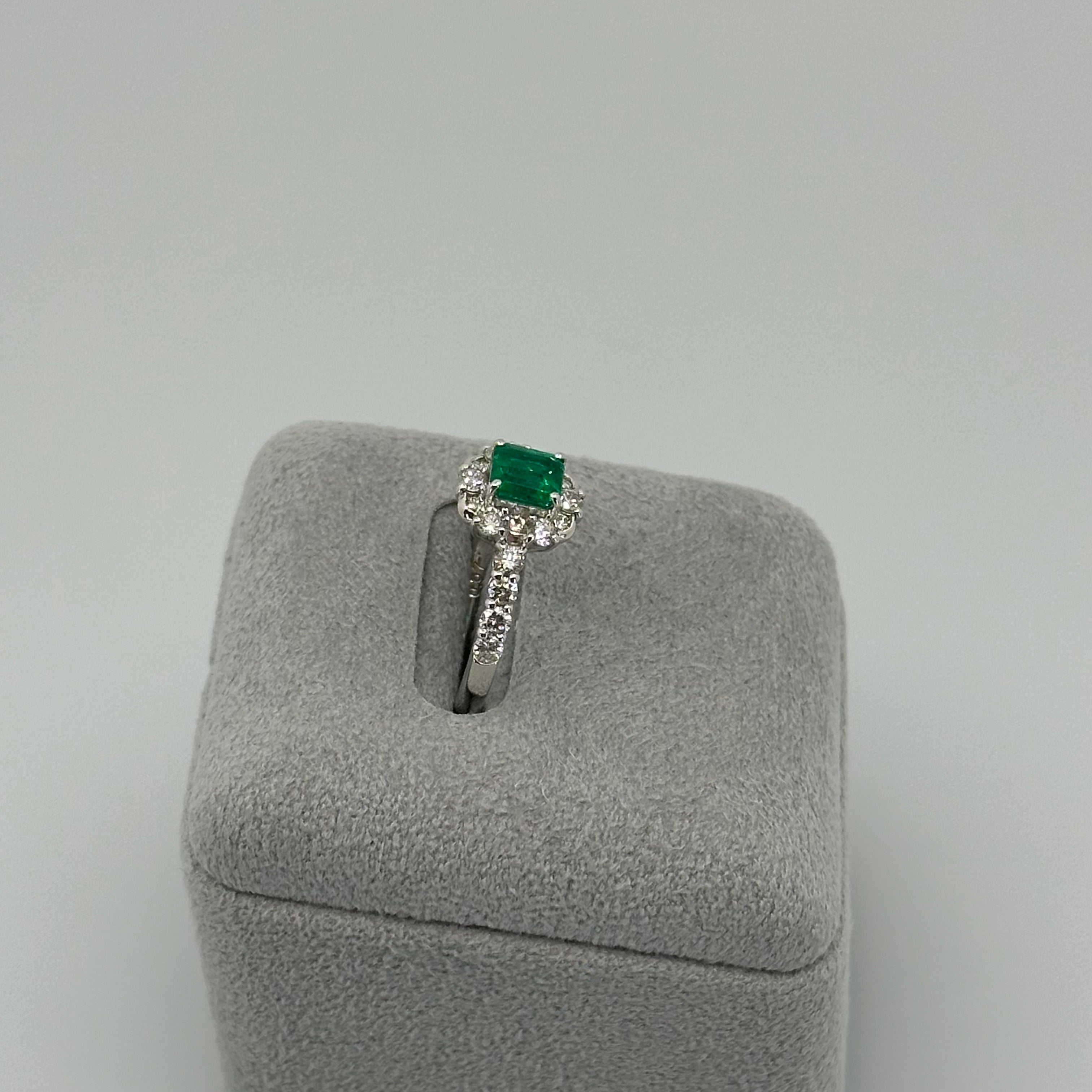 14［一点物/マノン］リング エメラルド 0.6ct前後 SQ PT