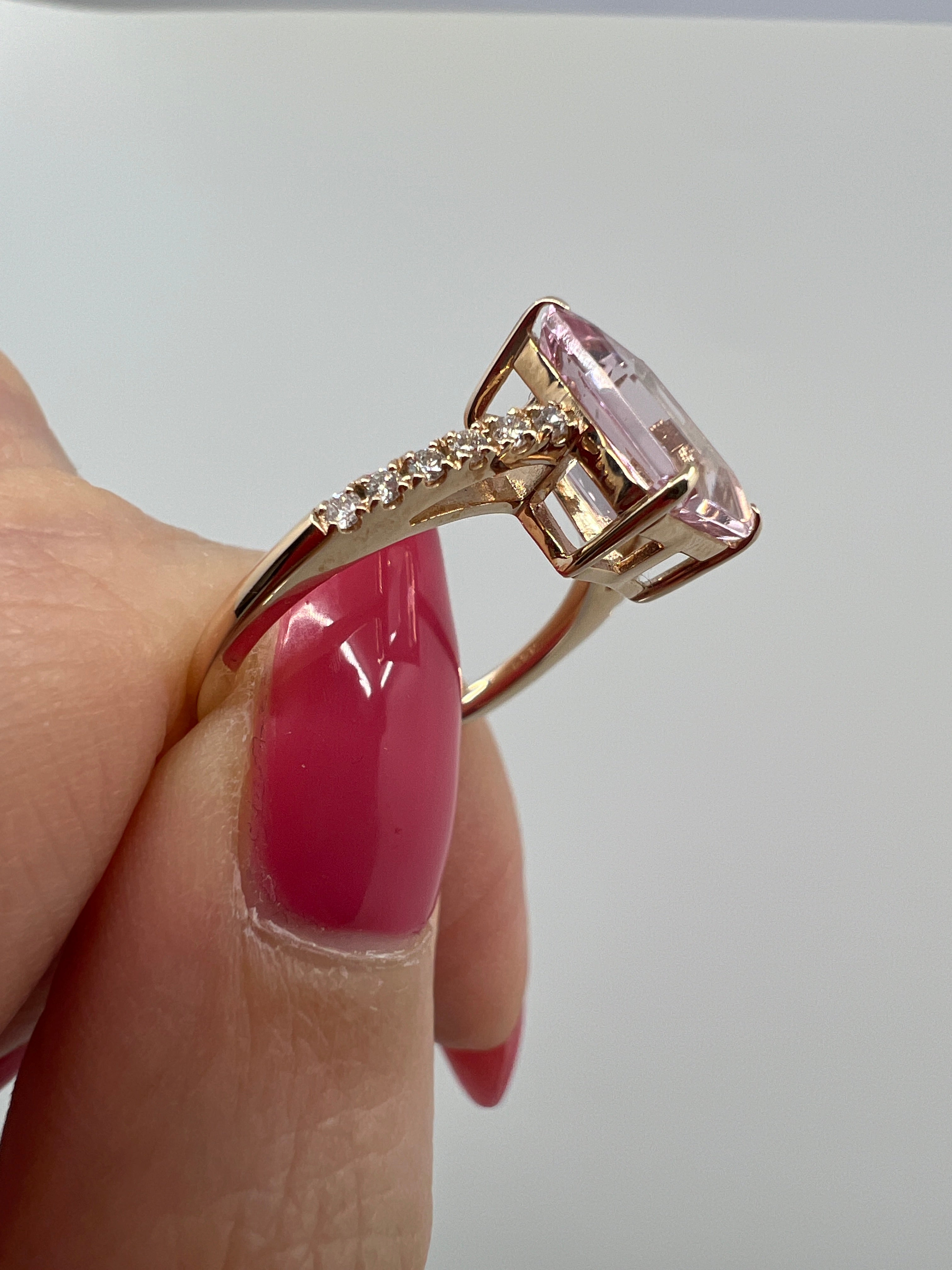 ［フロリナ］リング モルガナイト/アクア/ペリドット 2ct前後 SQ