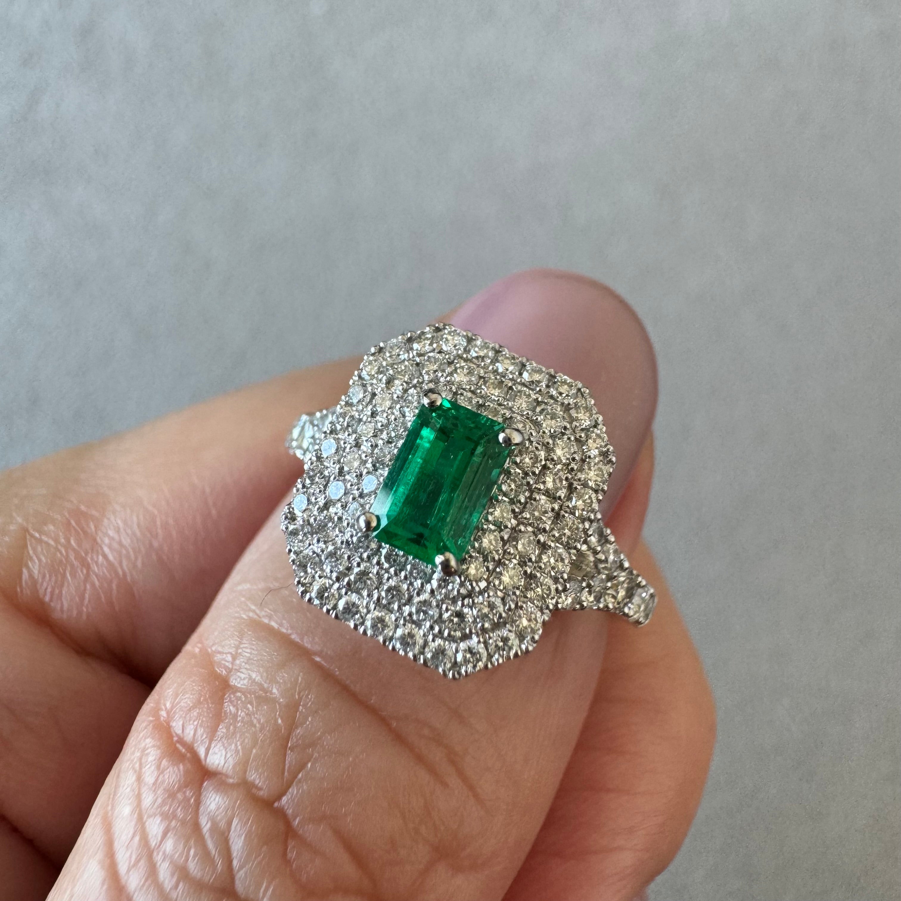 ［一点物］リング エメラルド 中石0.5ct SQ PT