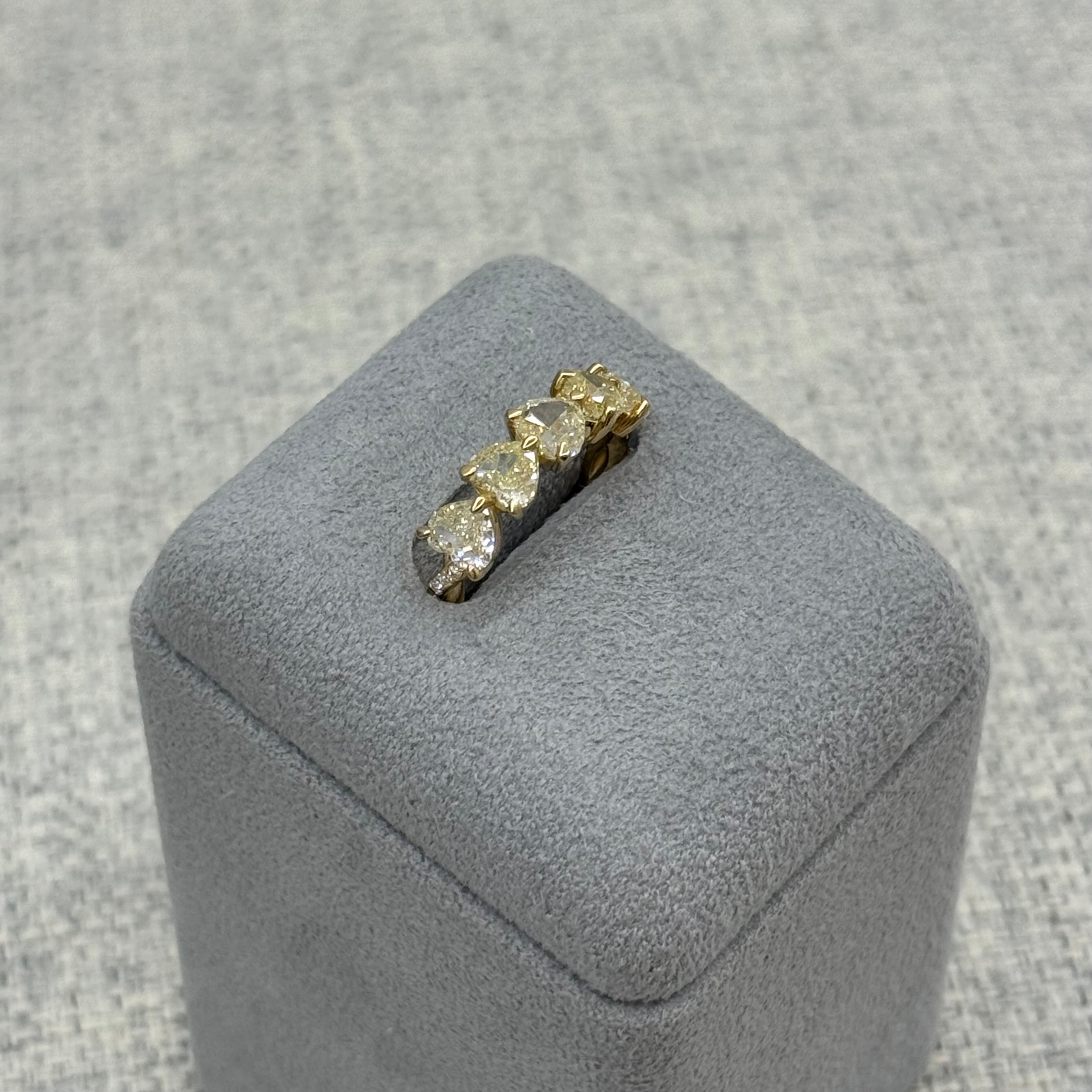 ［アメリインフィニティ］リング ダイヤ 1pc0.5ct×5pc HS YG