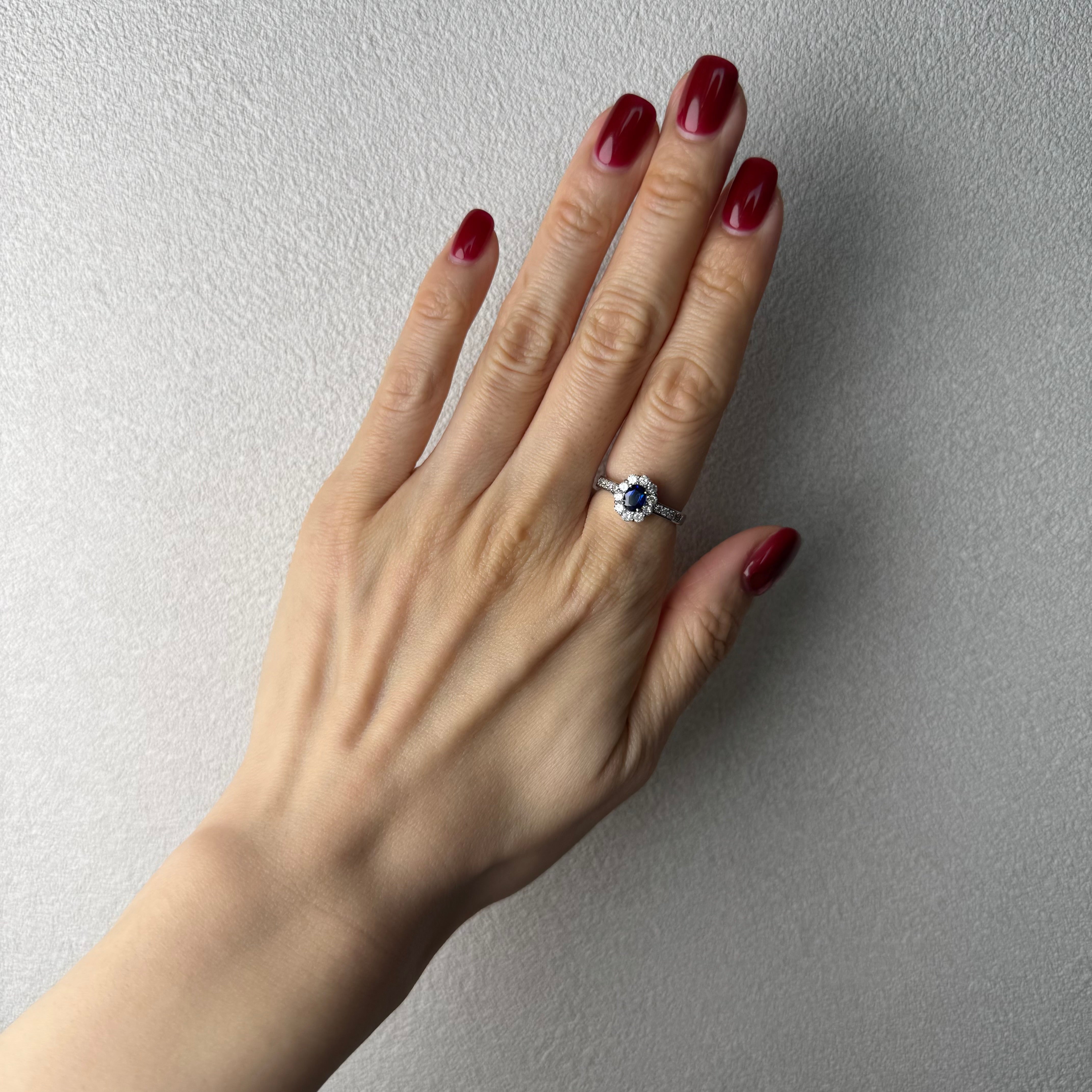 105［一点物］リング ロイヤルブルーサファイア 0.6ct前後 OV PT