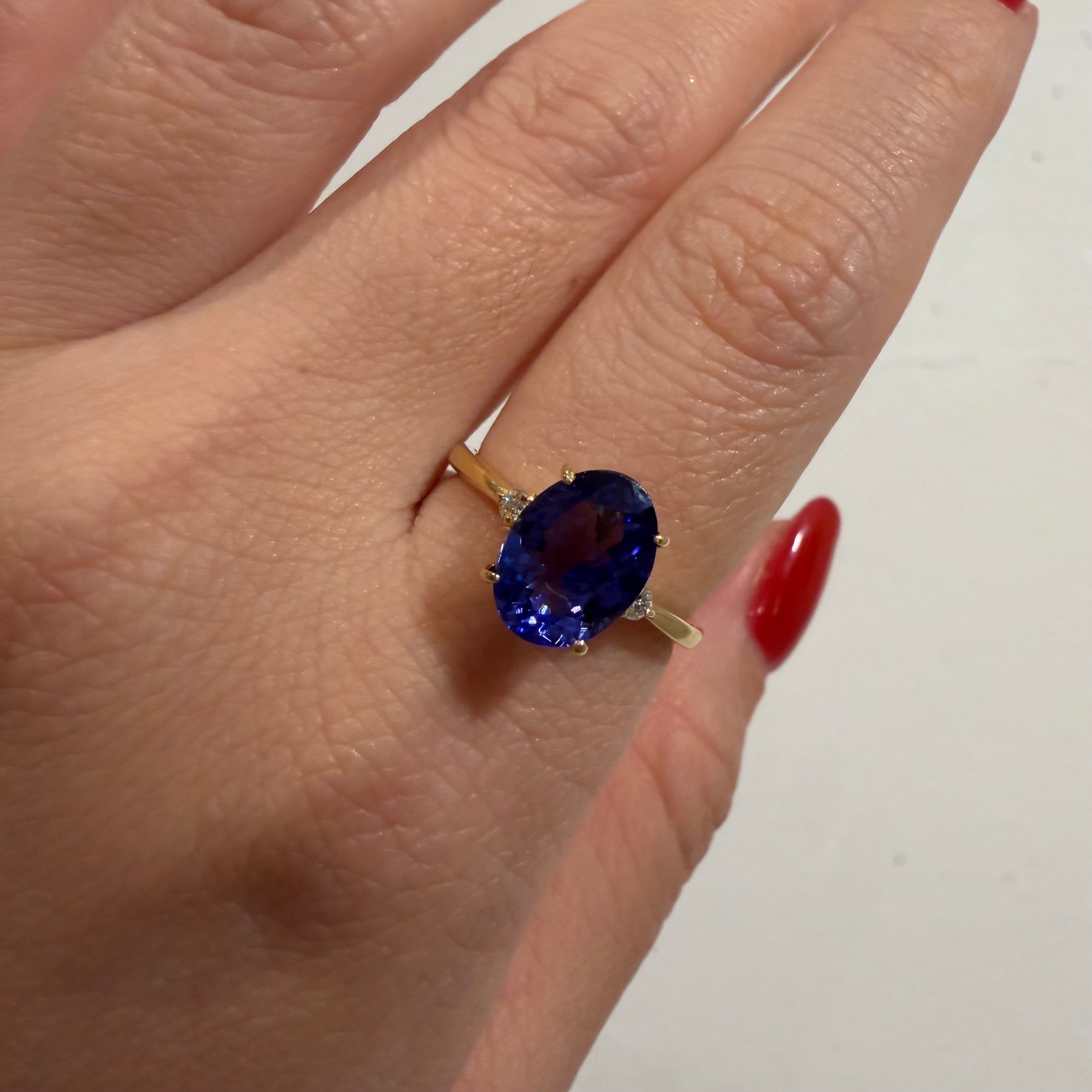 [新作/個数限定/BONBON］リング タンザナイト OV/EM