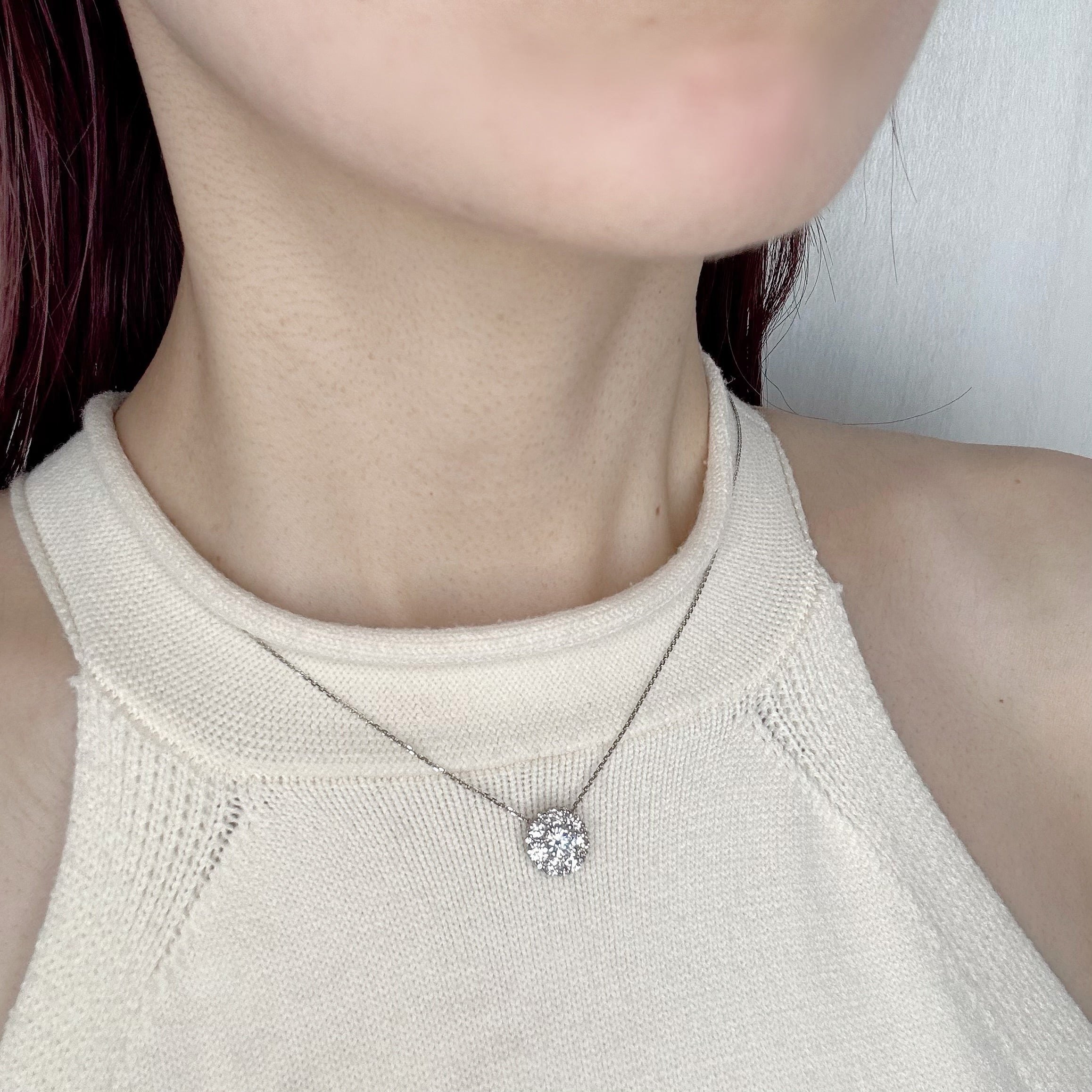 ［メメール］ネックレス ダイヤ