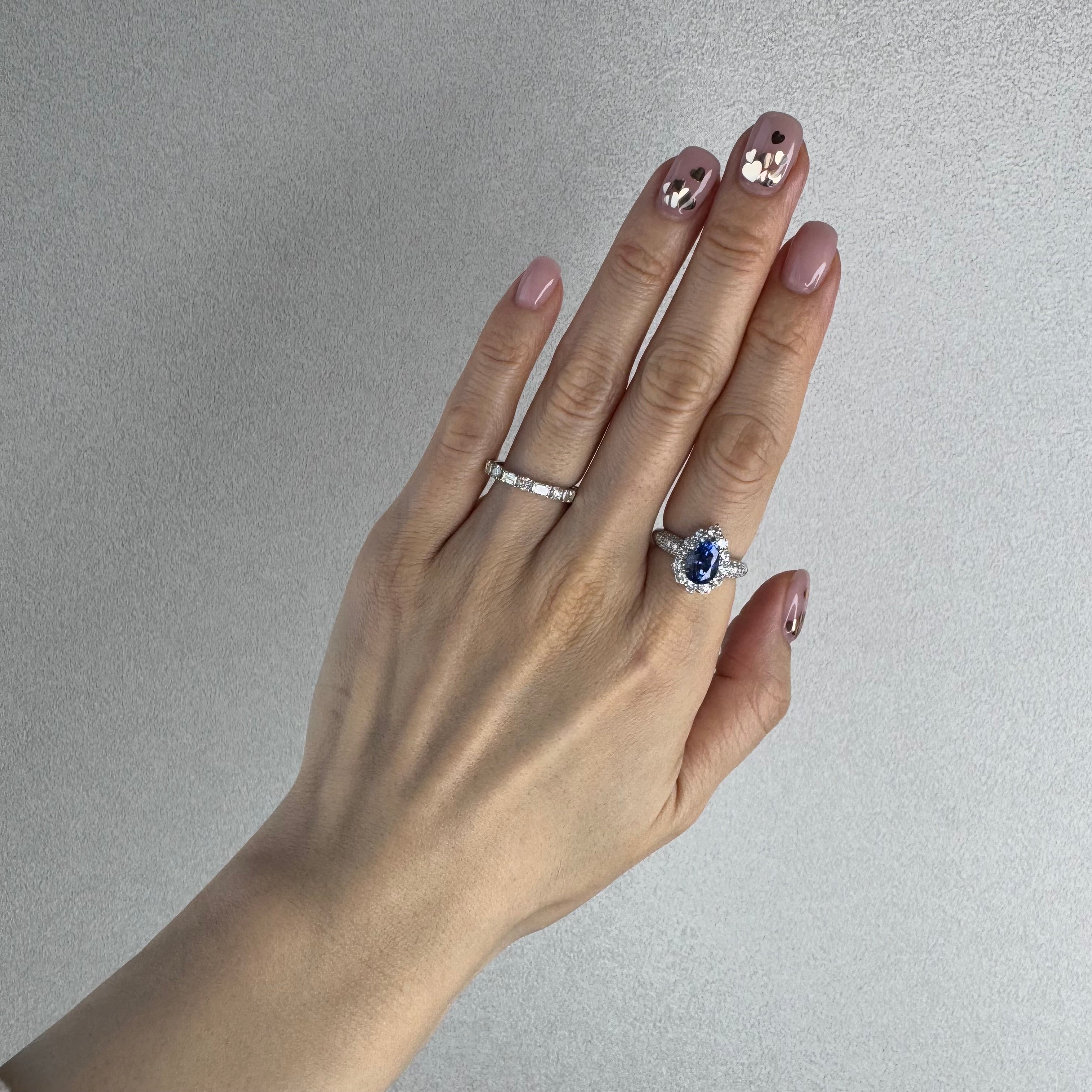 123［一点物］リング ブルーサファイア 2.2ct PS PT