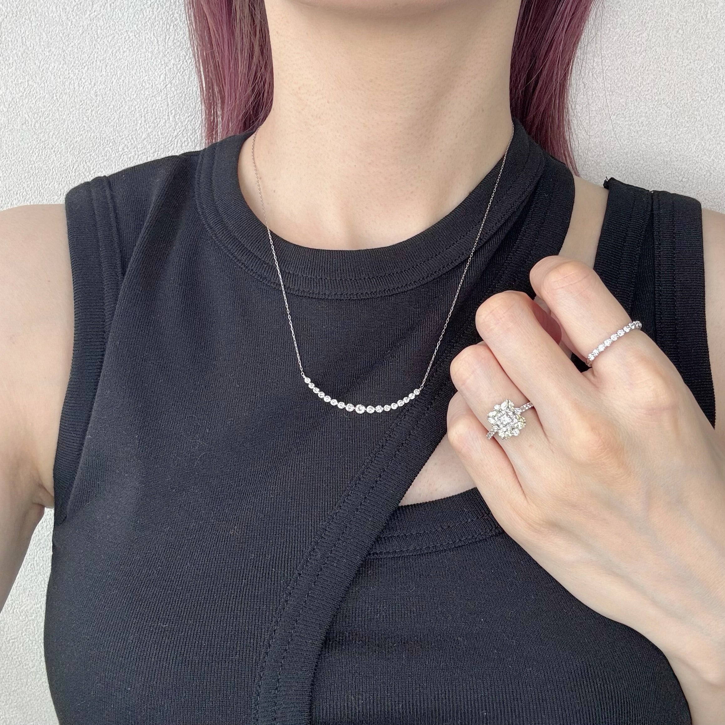 ［アラベスク］リング ダイヤ