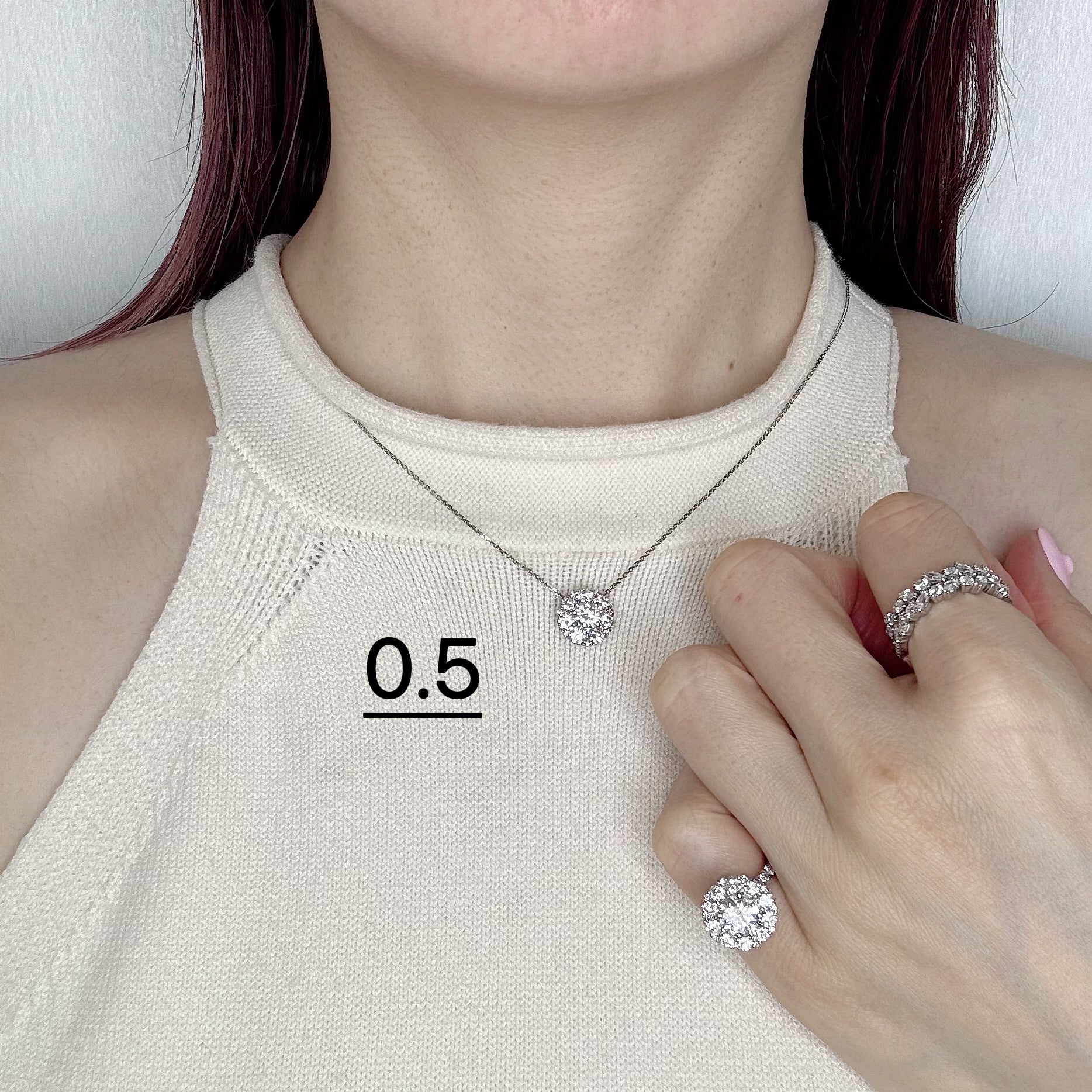 ［メメール］ネックレス ダイヤ