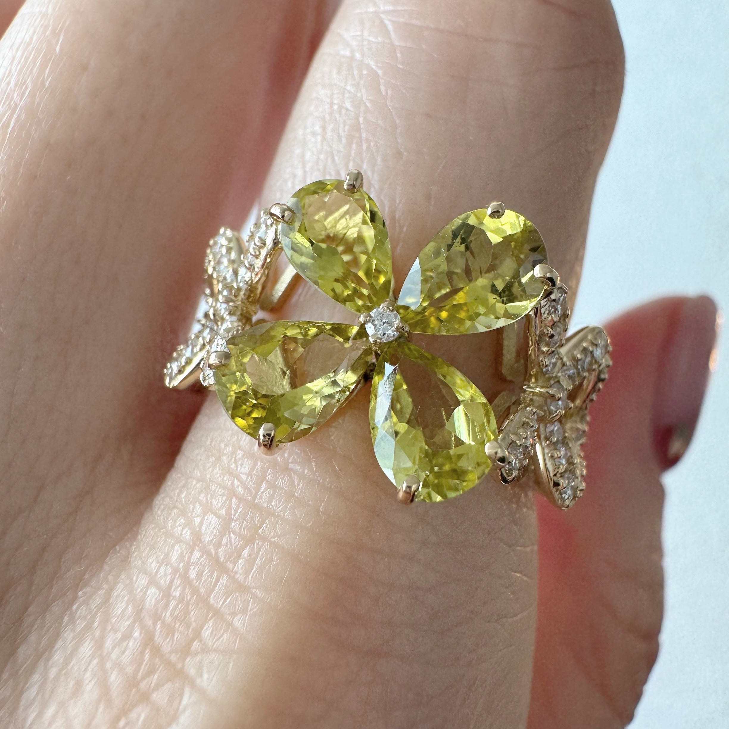 ［クロシェ］リング カナリートルマリン 2ct PS