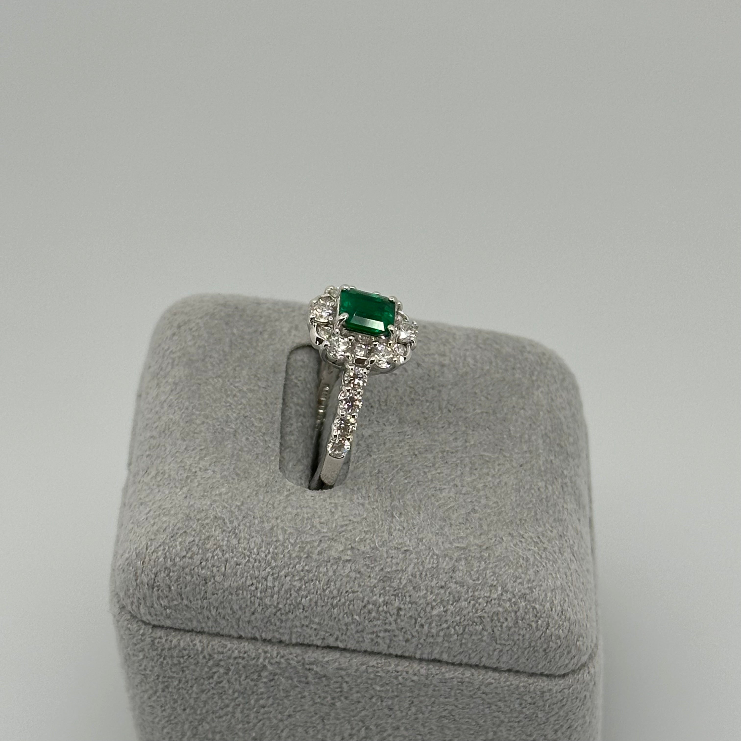 54［一点物/マノン］リング エメラルド 0.6ct前後 SQ PT