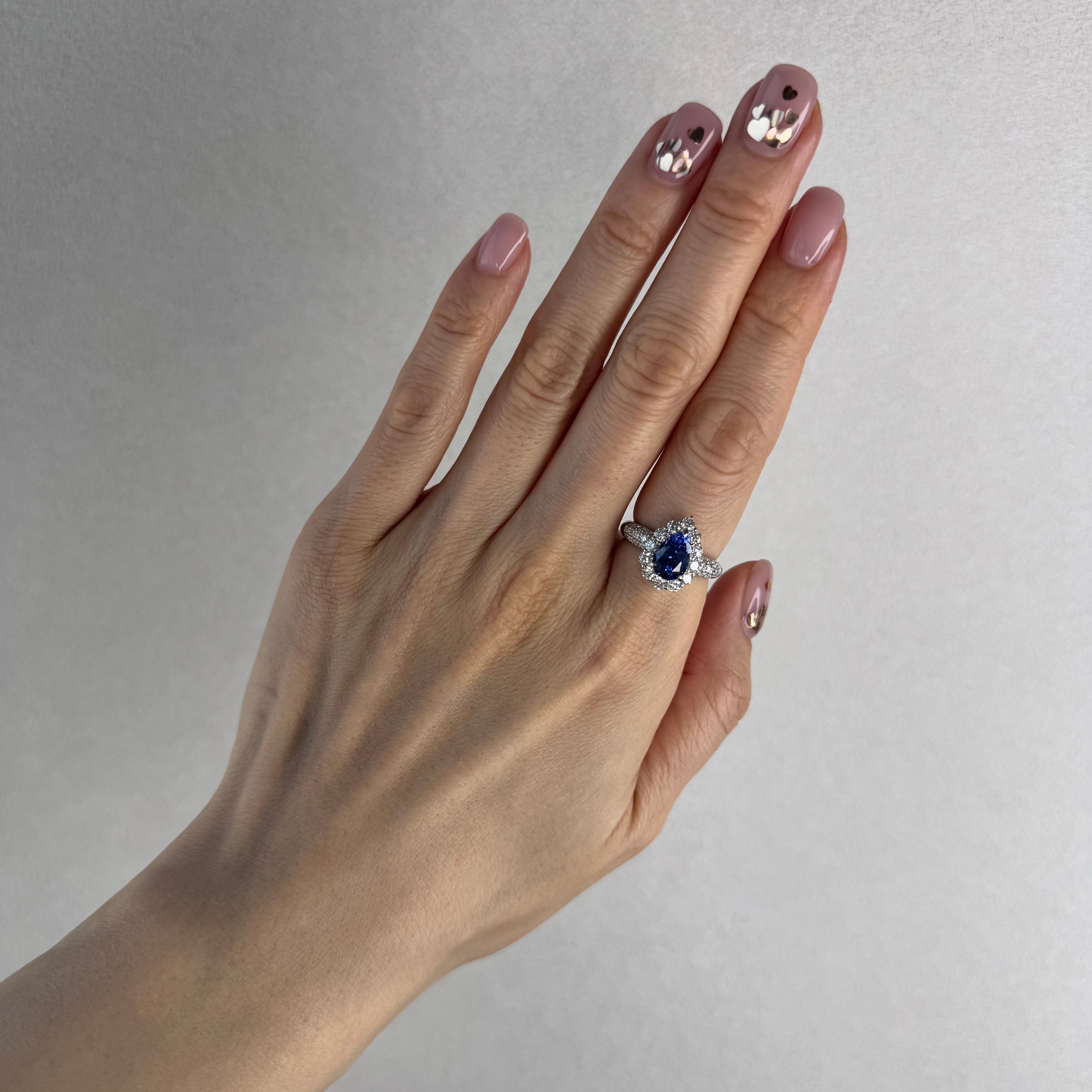 123［一点物］リング ブルーサファイア 2.2ct PS PT