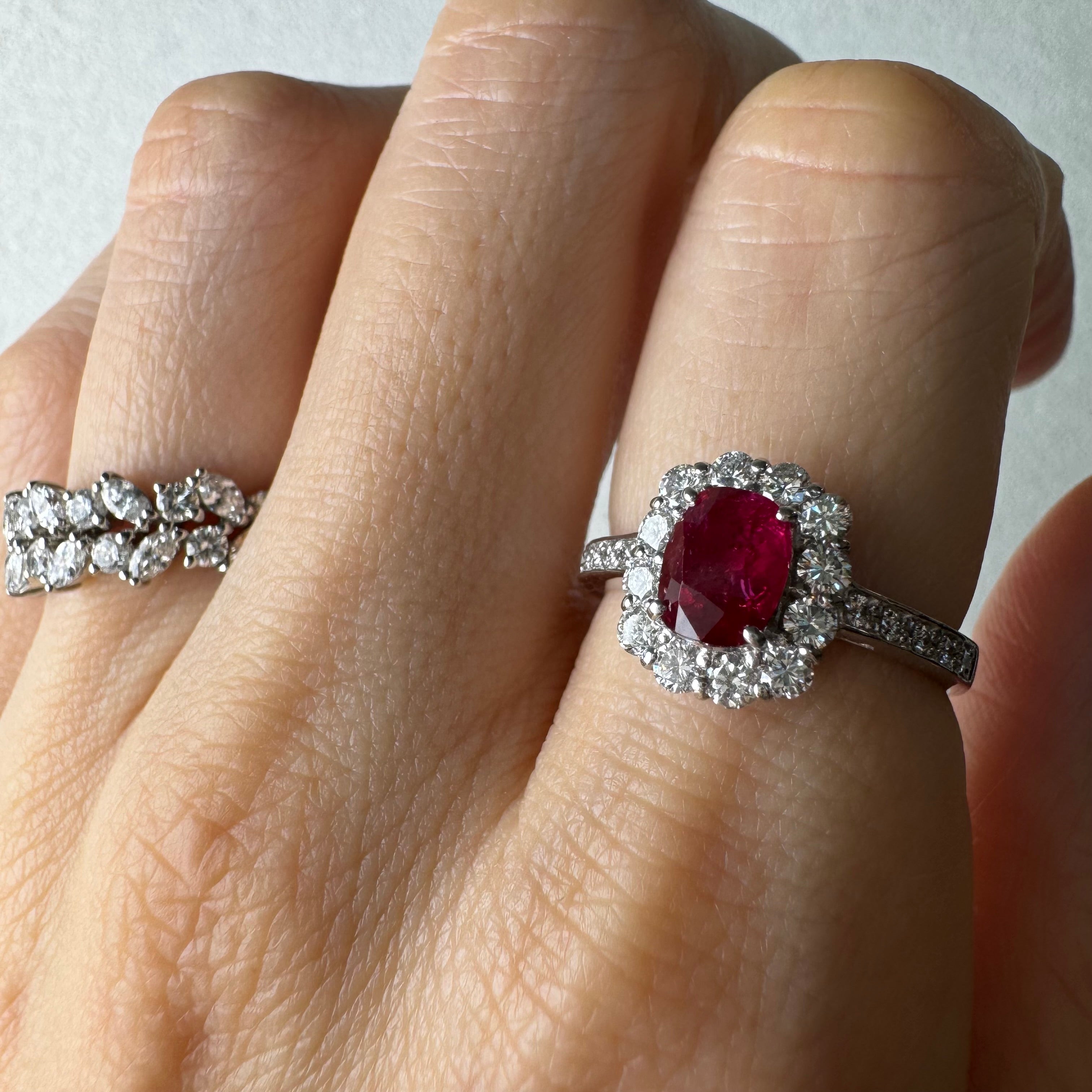 84［一点物］リング ルビー 1.1ct前後 OV PT