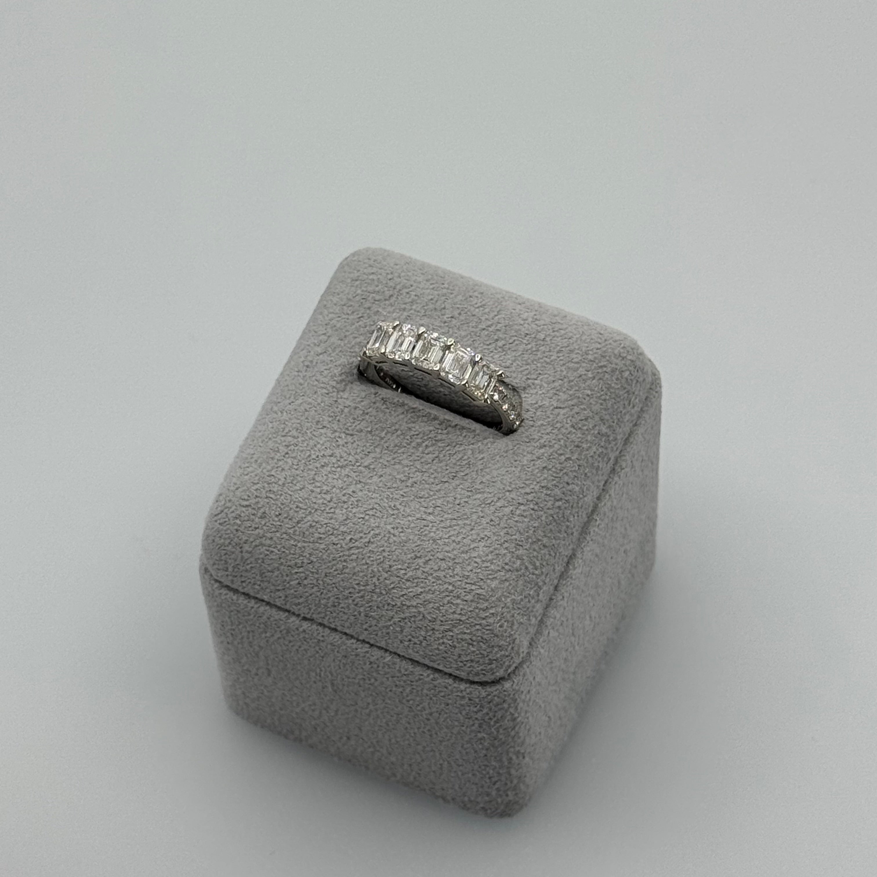 ［エクラ/ハーフエタニティ］リング ダイヤ 1pc0.3ct×5pc EM