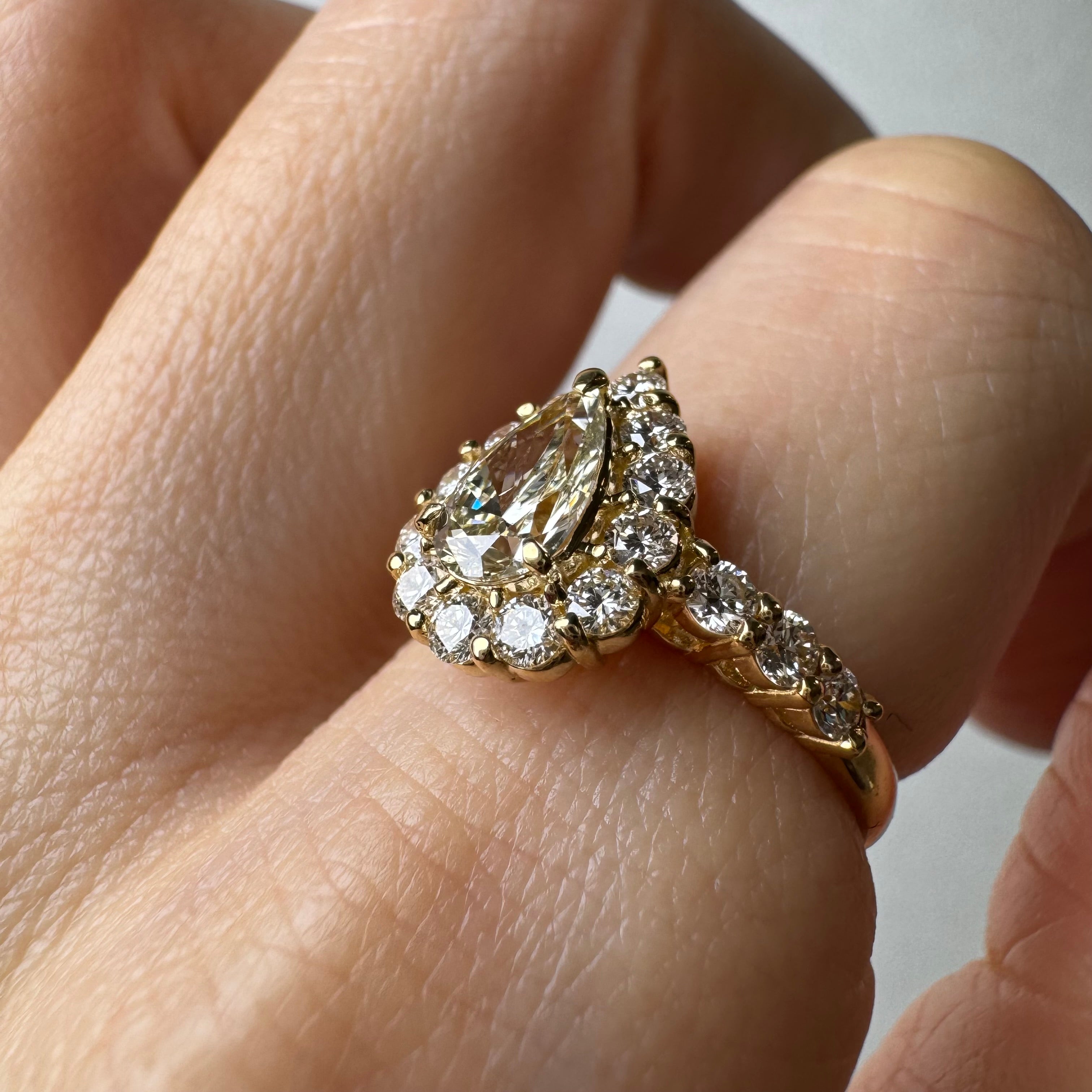 13［一点物］リング ダイヤ 0.6ct PS YG