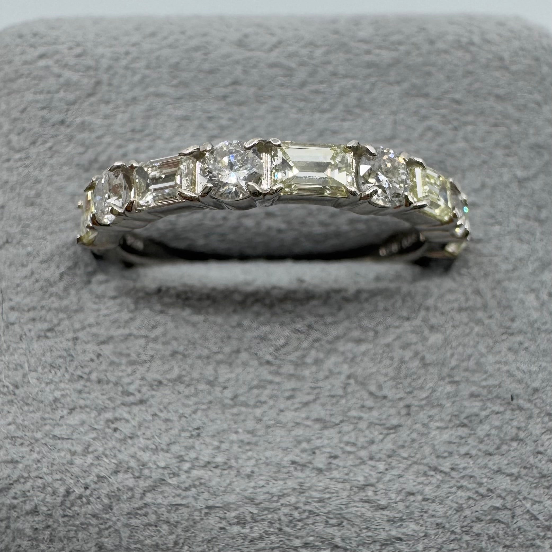 [ノンシャラン］リング ダイヤ 0.8ct RO BG PT K18YG