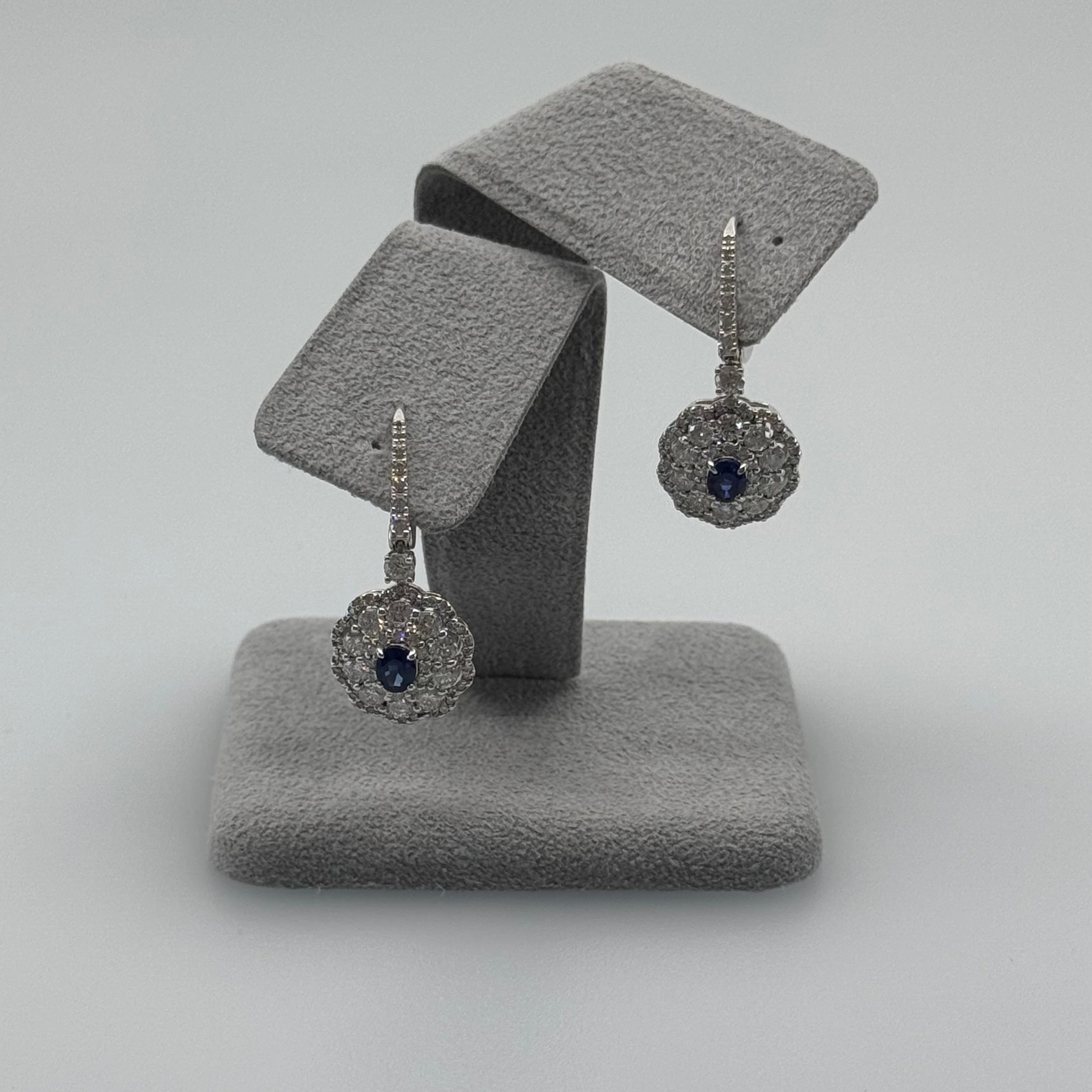 ［ダリアの羽］ピアス ブルーサファイア