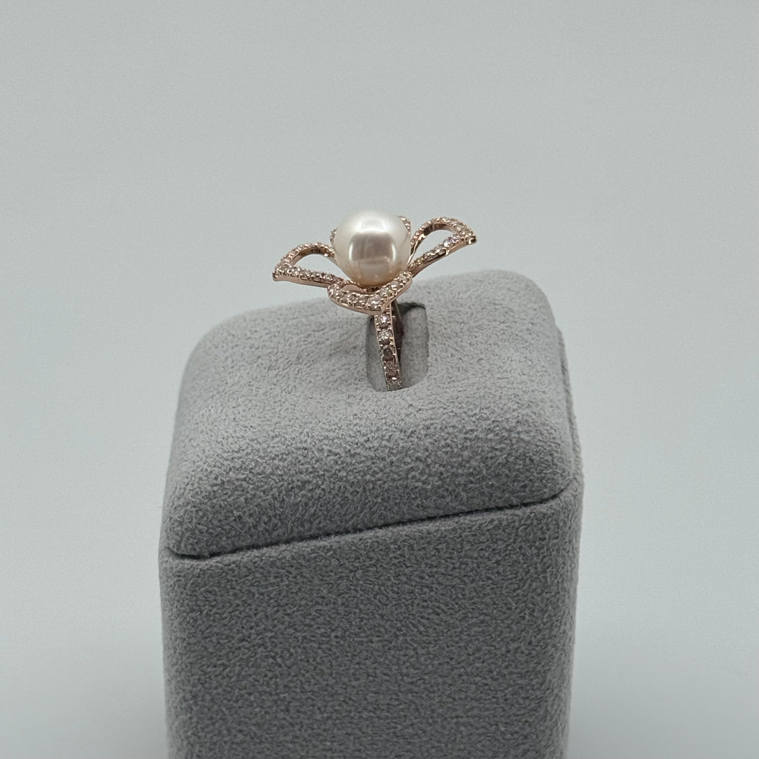 ［ハナミズキ］リング あこや真珠9mm