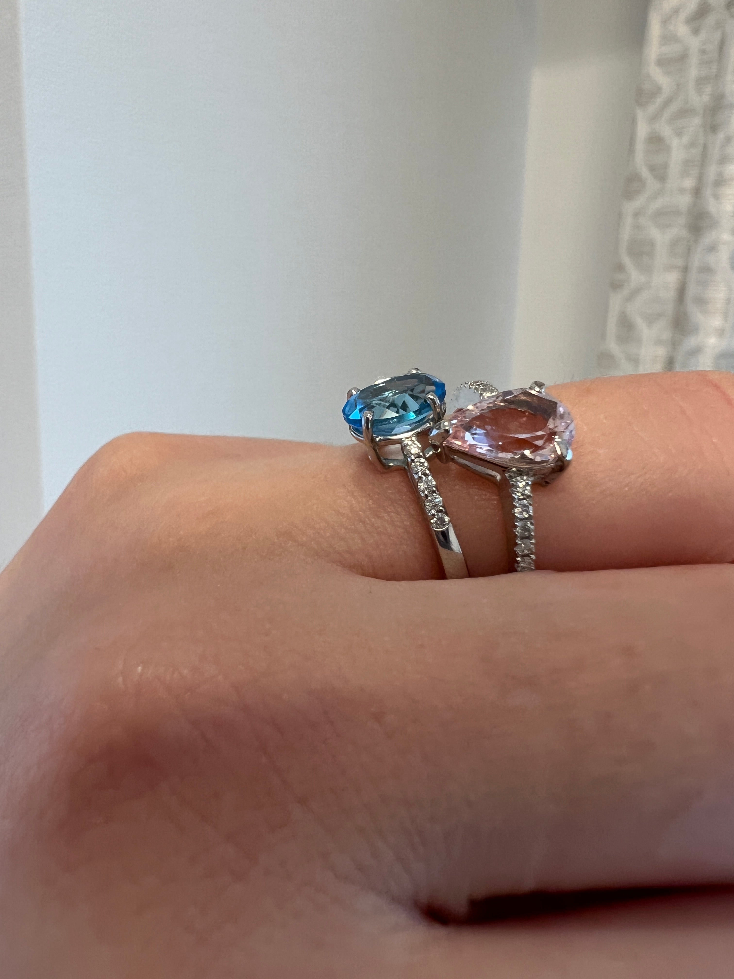 ［一点物/ラメール］リング ブルートパーズ K18YG