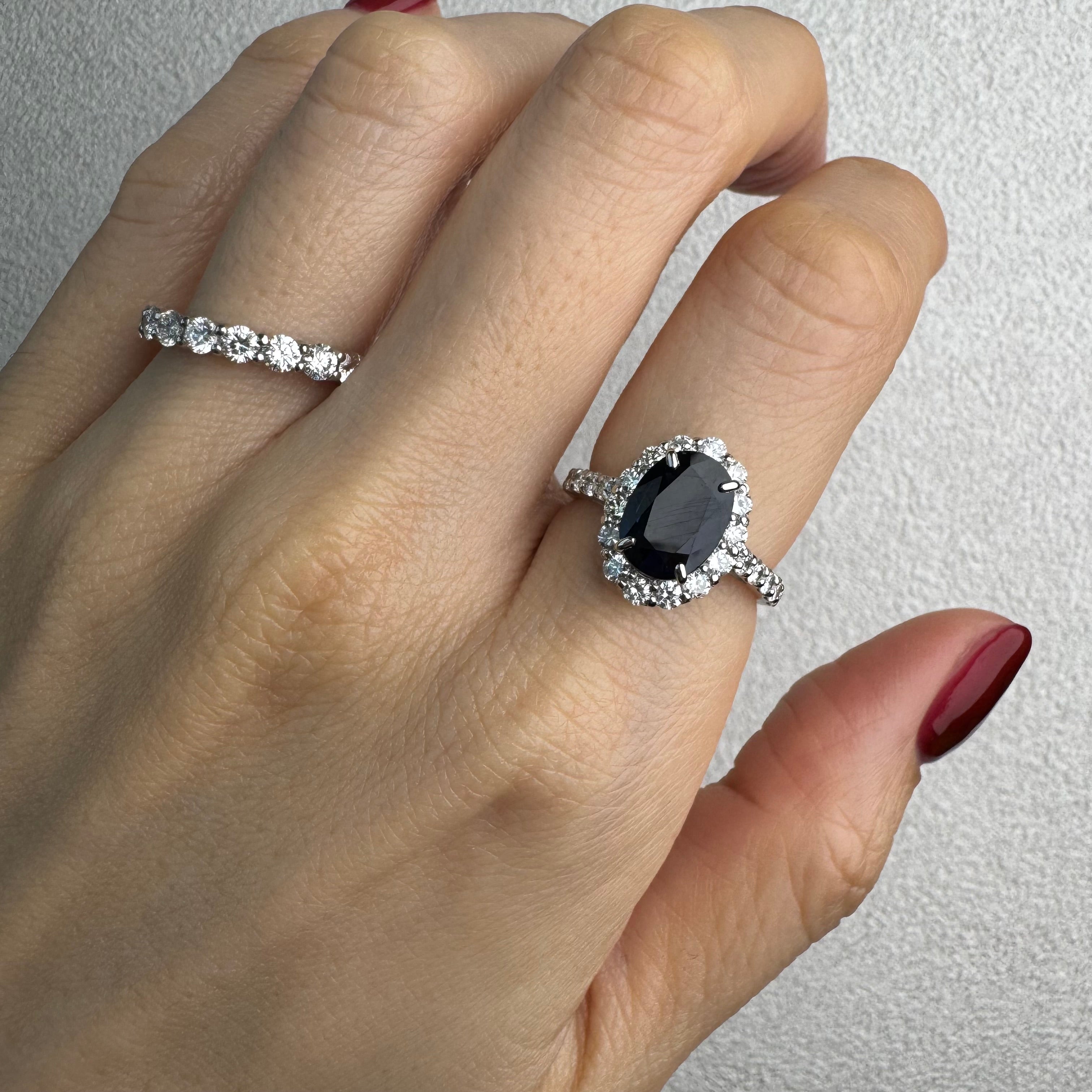 125［一点物］リング ブルーサファイア 2.2ct前後 OV PT