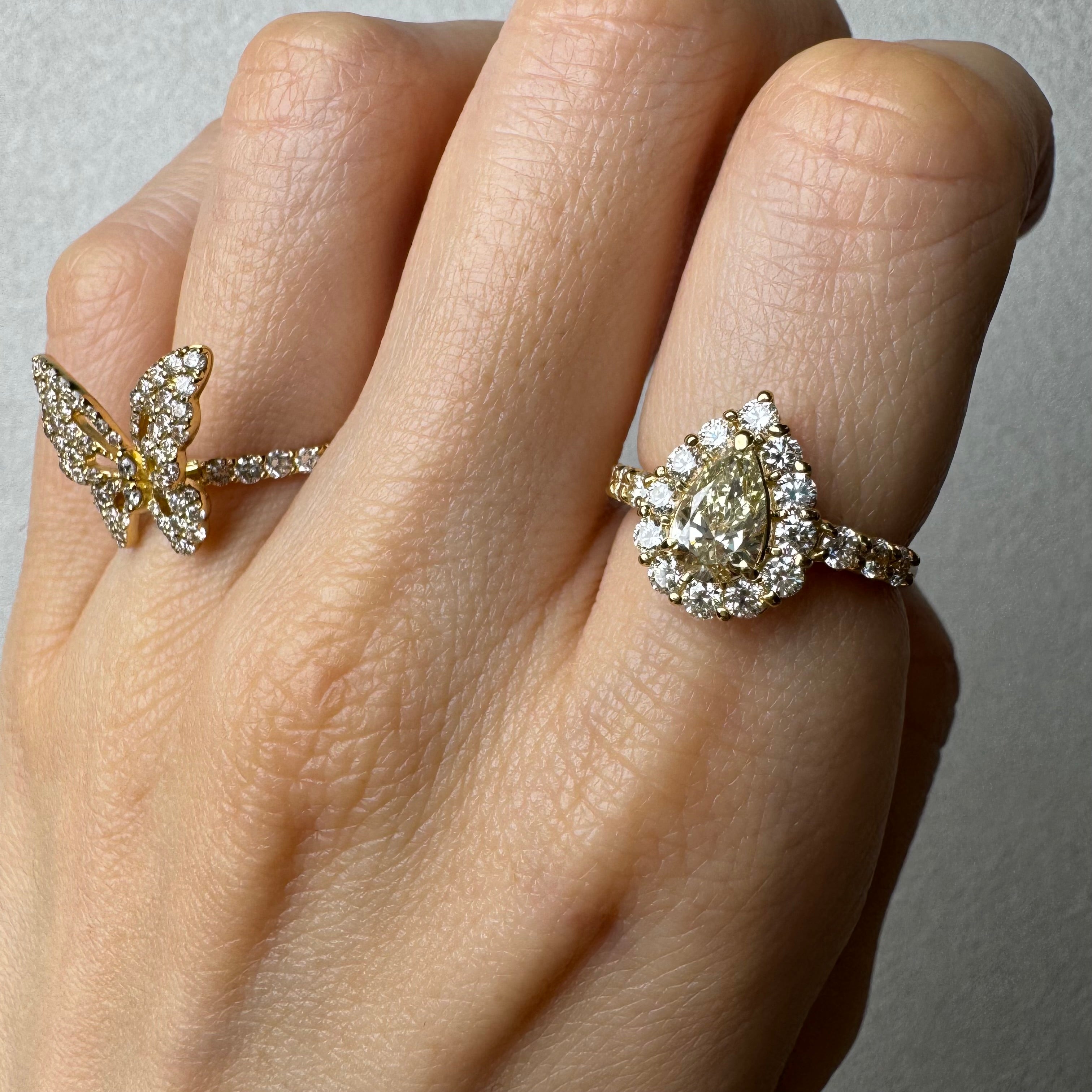 13［一点物］リング ダイヤ 0.6ct PS YG