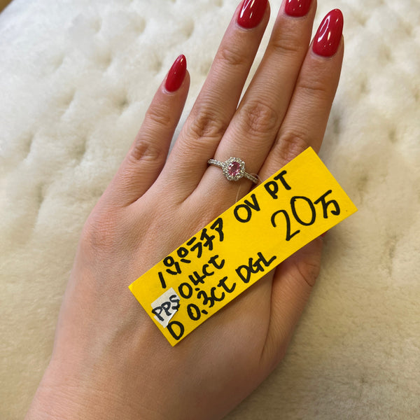 パパラチア(0.4ct)OV PTリング – AYAKO SAKURAI（櫻井 彩子）公式サイト