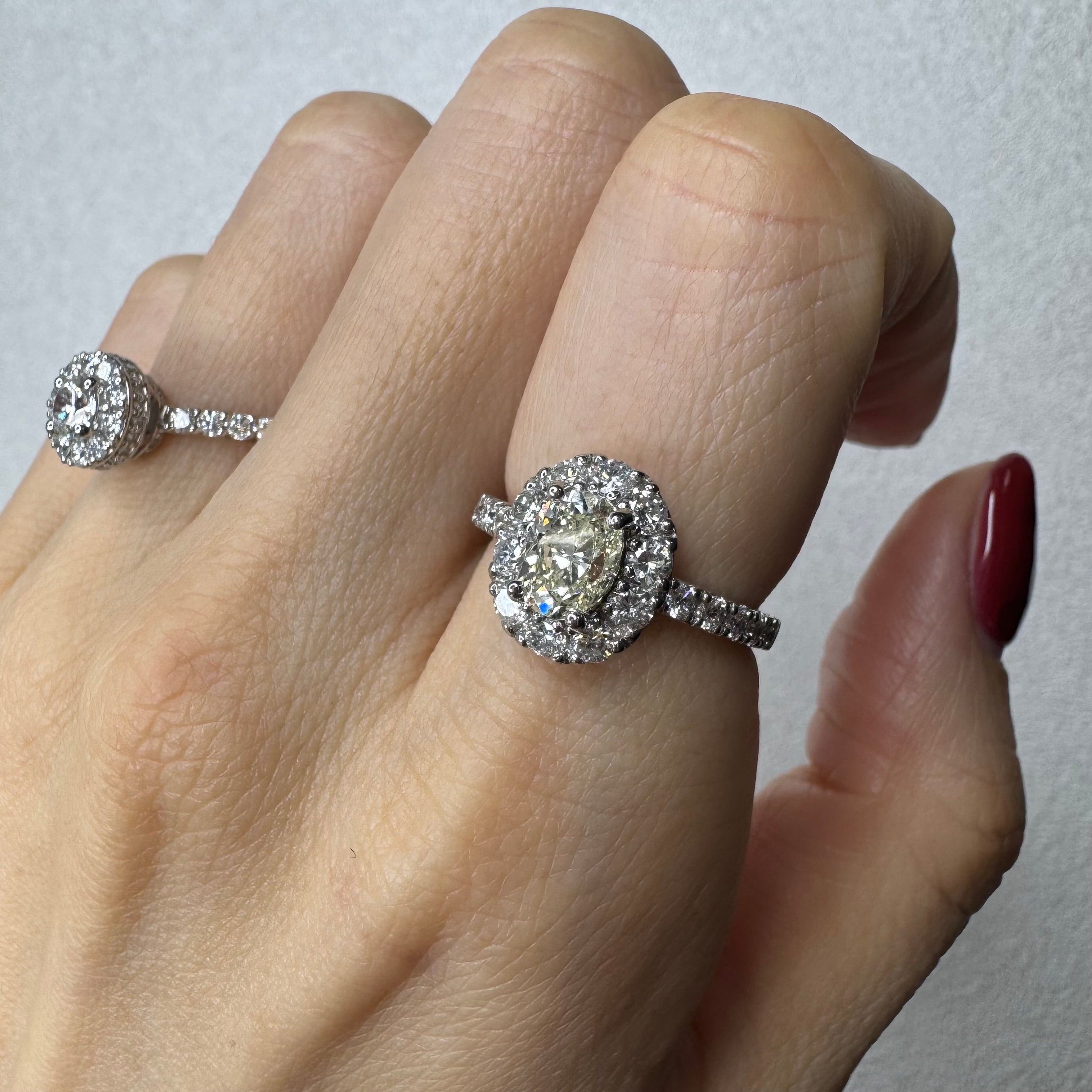 20［一点物］リング ダイヤ 1ct OV PT