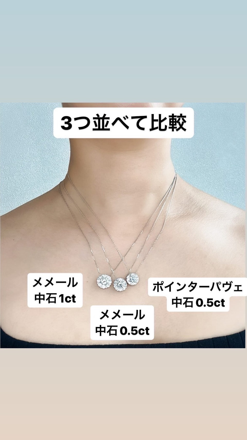 ポインターパヴェネックレス〜中石0.5ct G SI GD UP｜AYAKO SAKURAI（櫻井 彩子（サクライ アヤコ））公式通販サイト