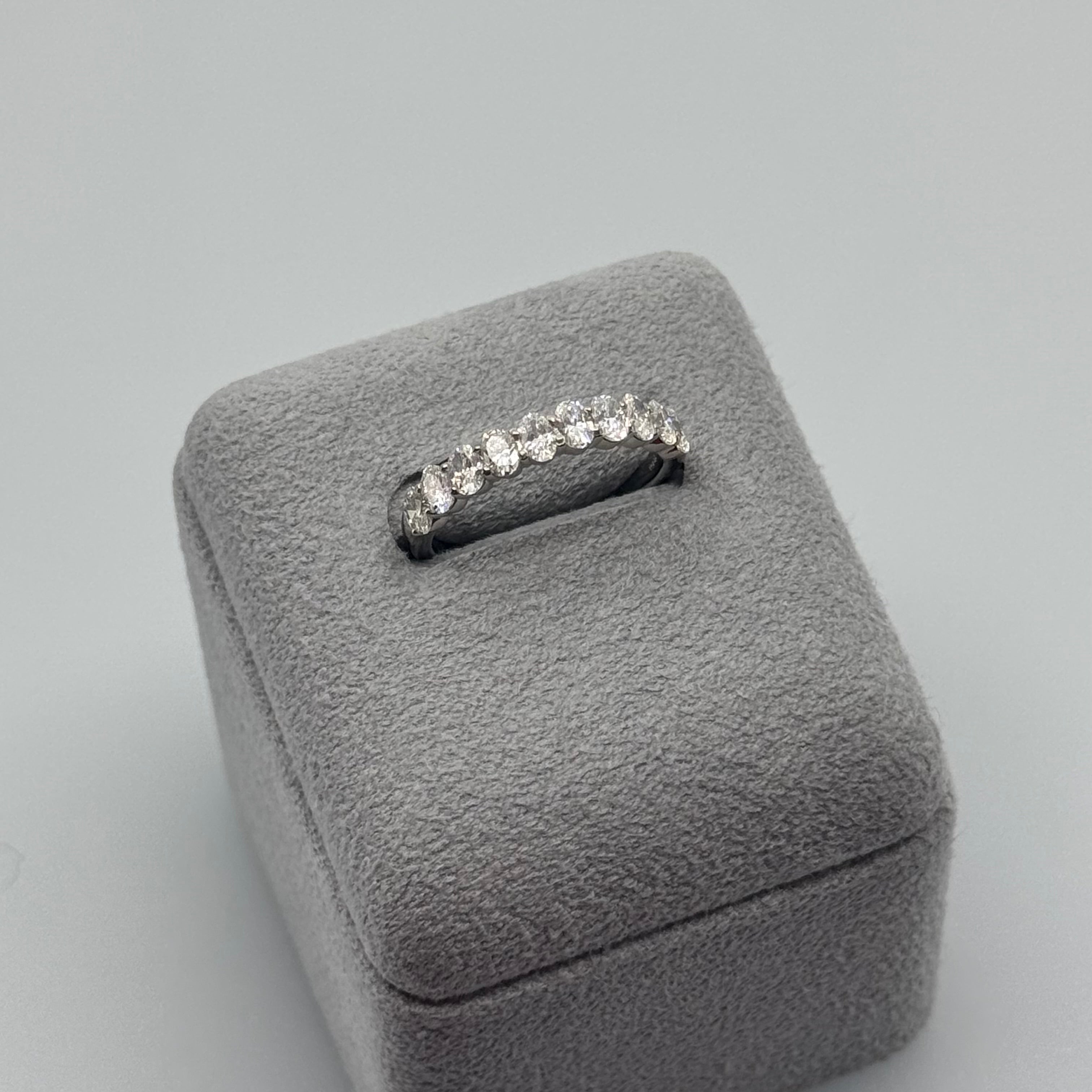 ［グレンヌ/ハーフエタニティ］リング ダイヤ 1pc0.1ct×10pc OV