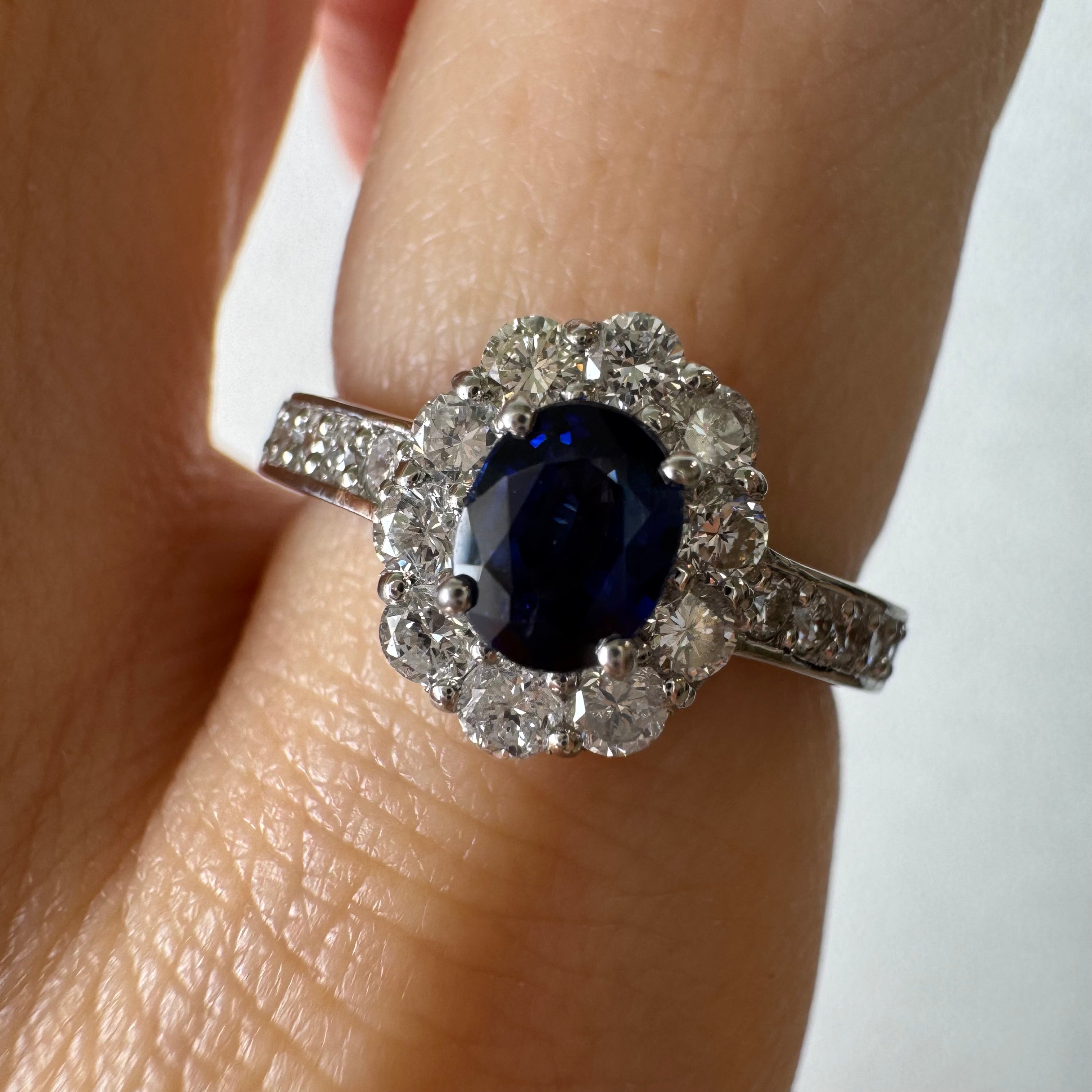 105［一点物］リング ロイヤルブルーサファイア 0.6ct前後 OV PT