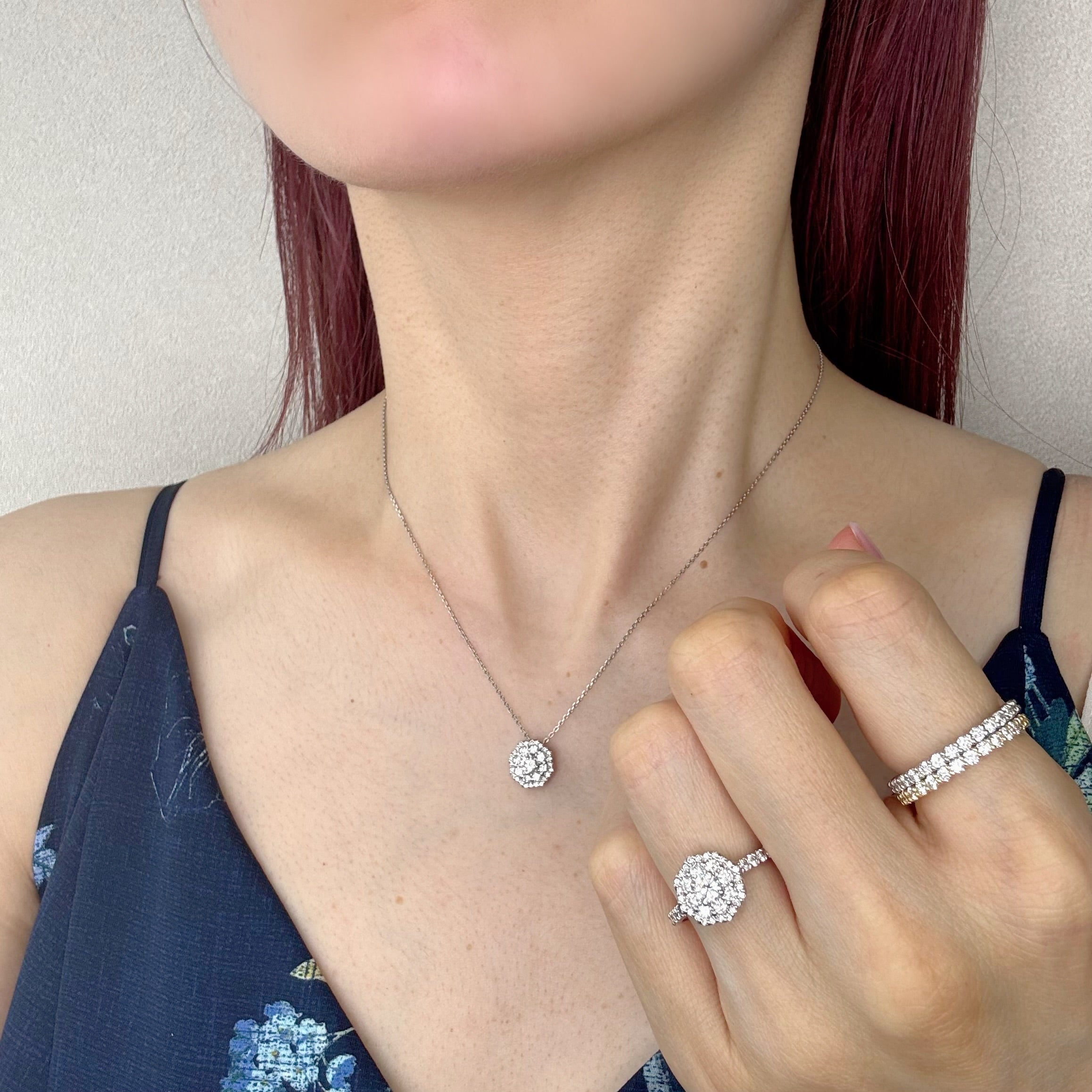 ［アネモネ］ネックレス ダイヤ