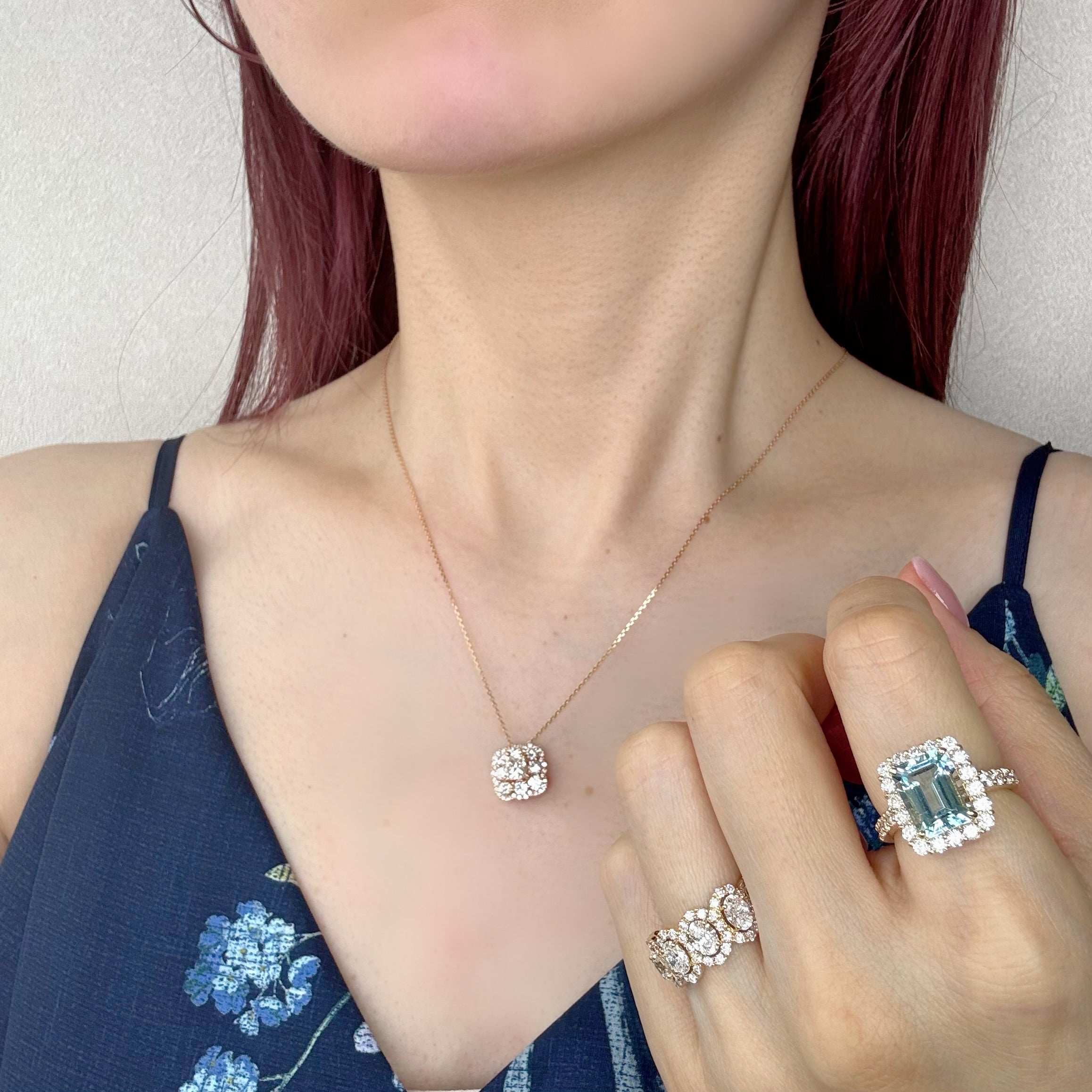 ［湖のドレス］リング アクアマリン