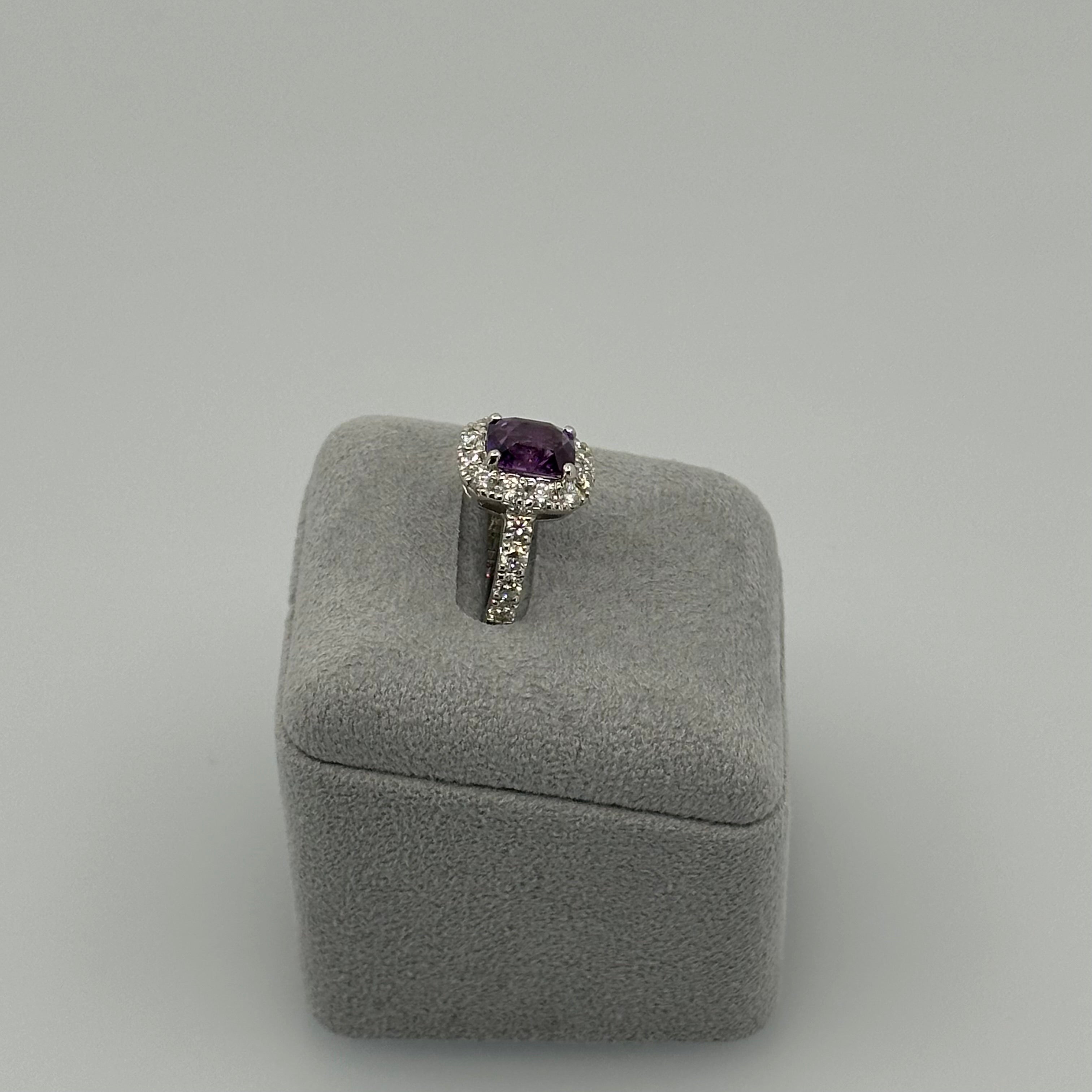 126［一点物］リング パープルサファイア 2.6ct SQ PT