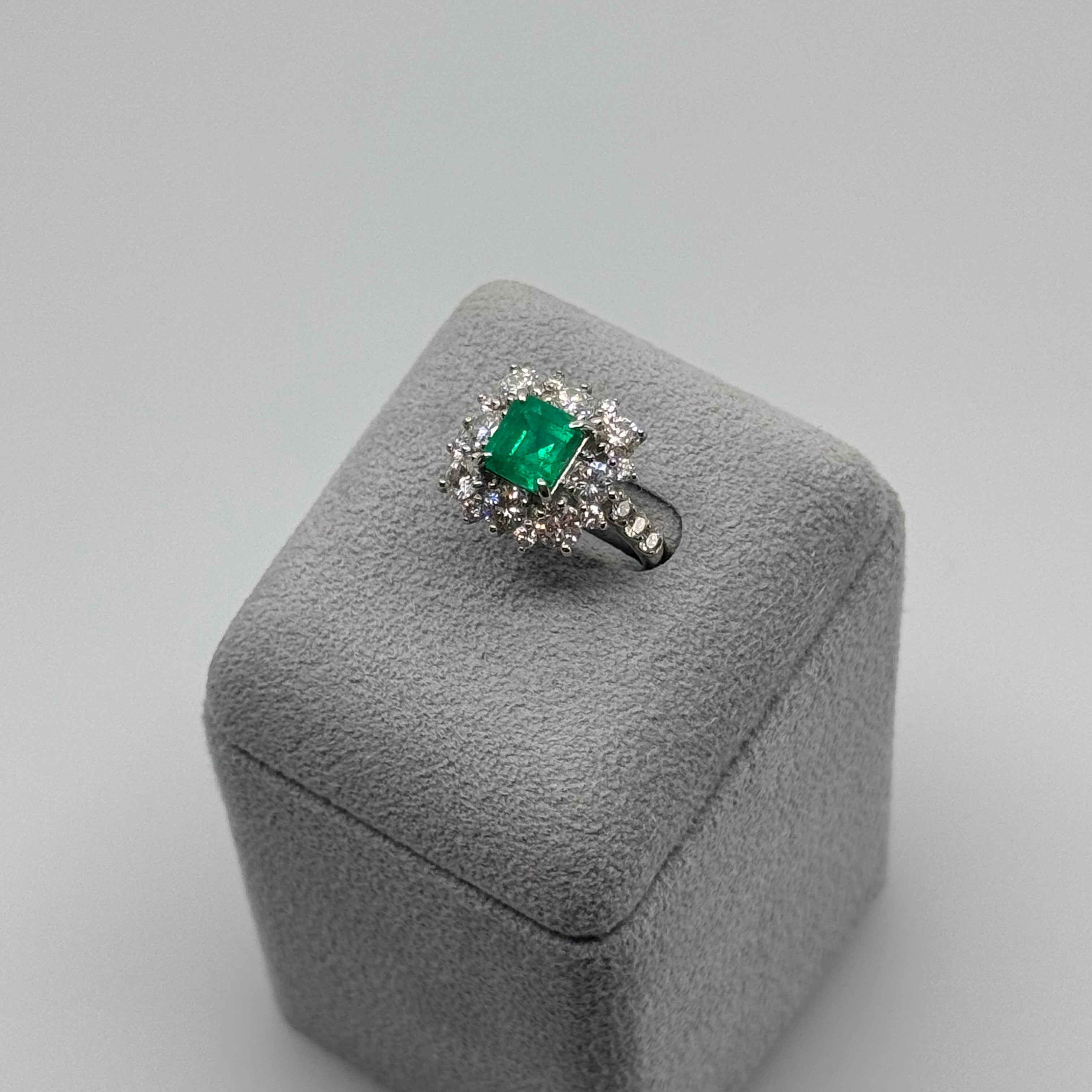 12［一点物］リング エメラルド 1.6ct SQ PT