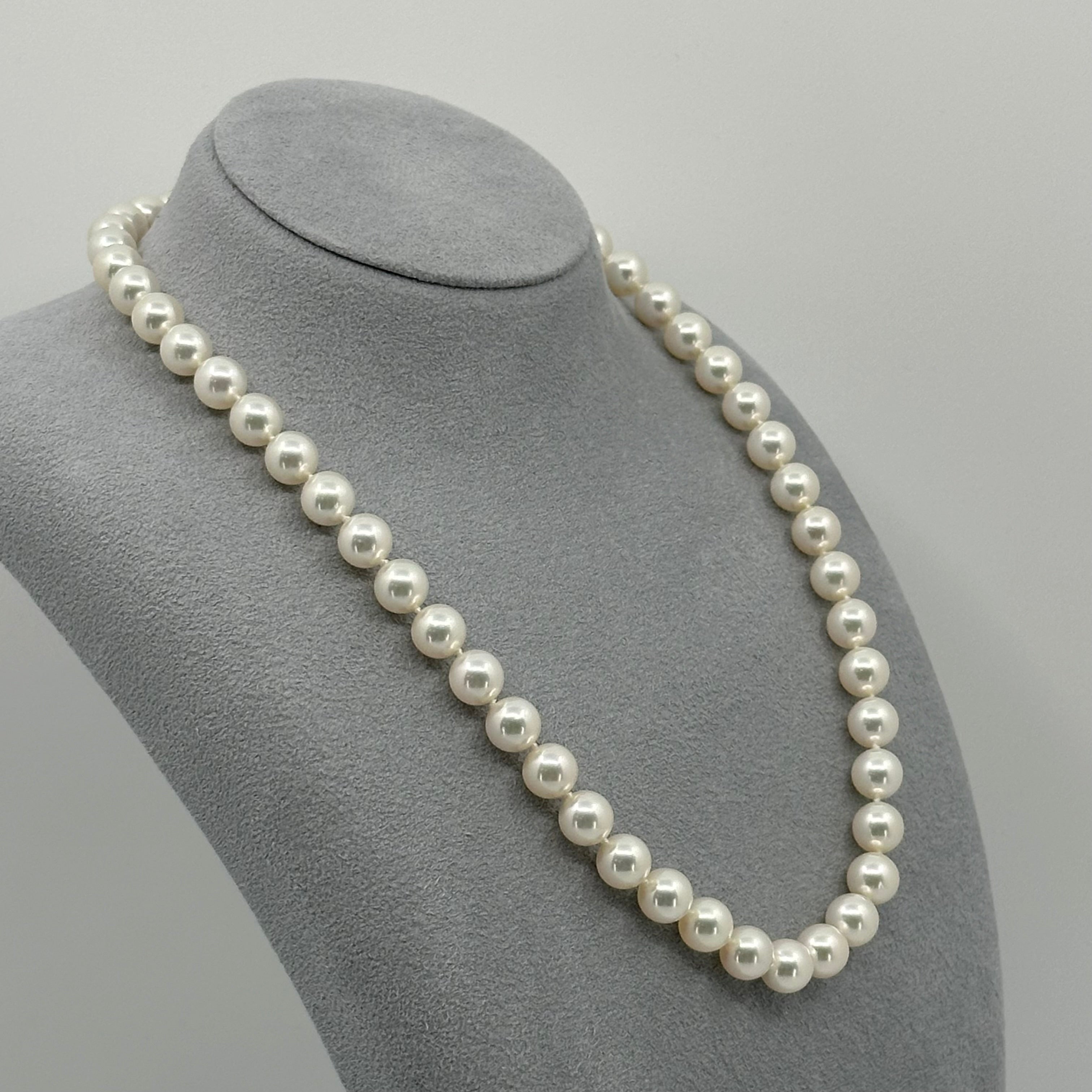 ［クラシックパールネックレス］あこや真珠8−8.5mm