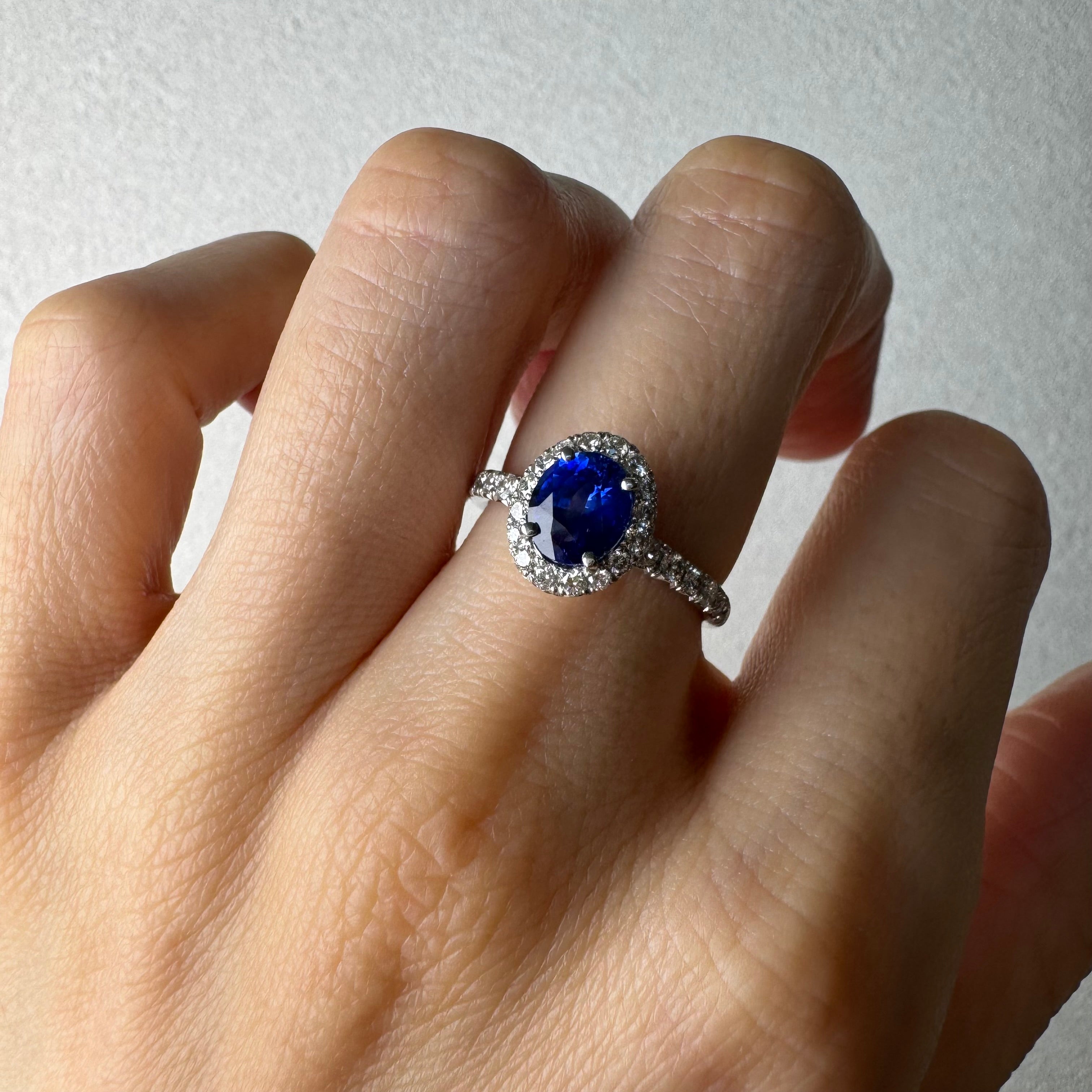 109［一点物］リング ブルーサファイア 1.4ct前後 OV PT