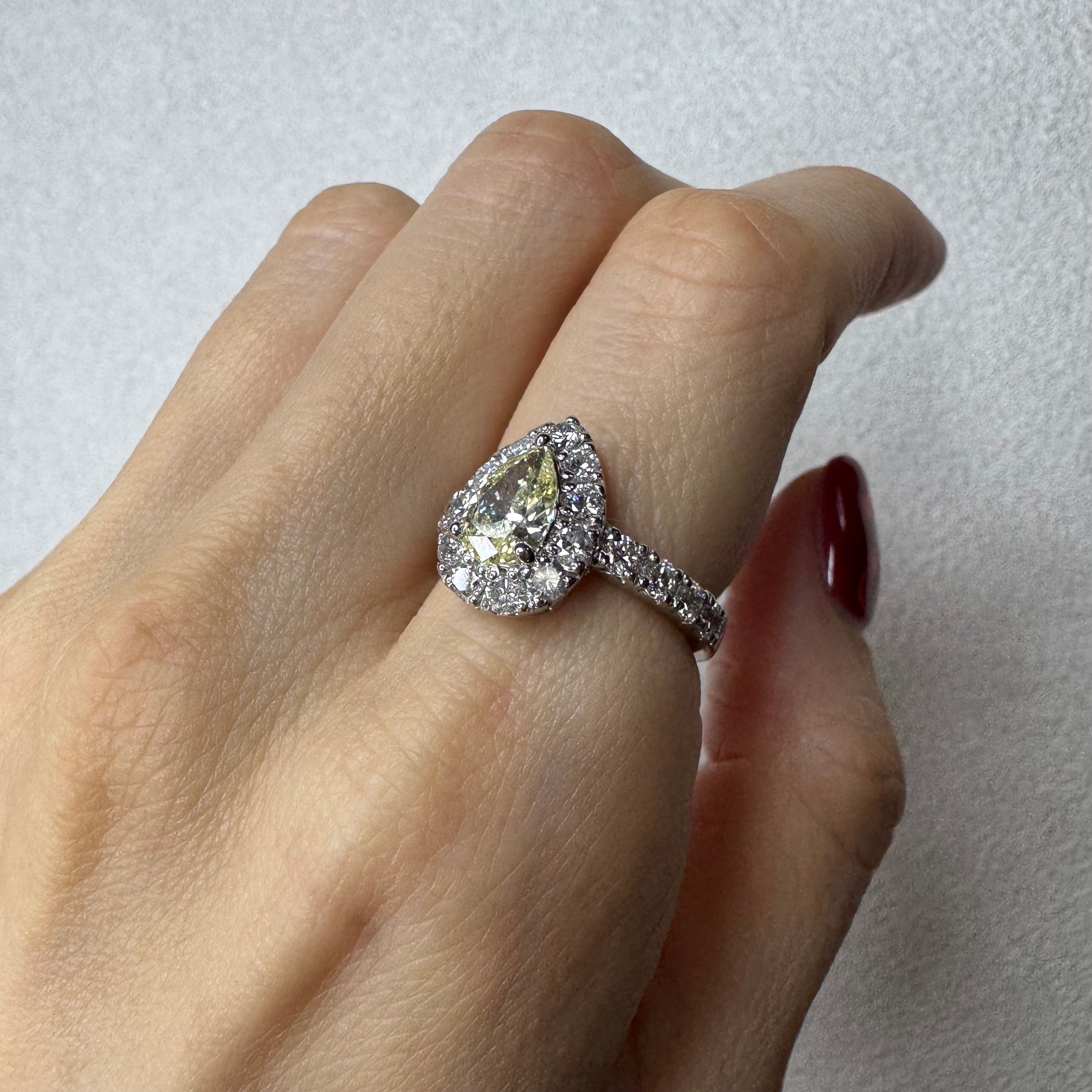 16［一点物］リング ダイヤ 0.9ct PS PT