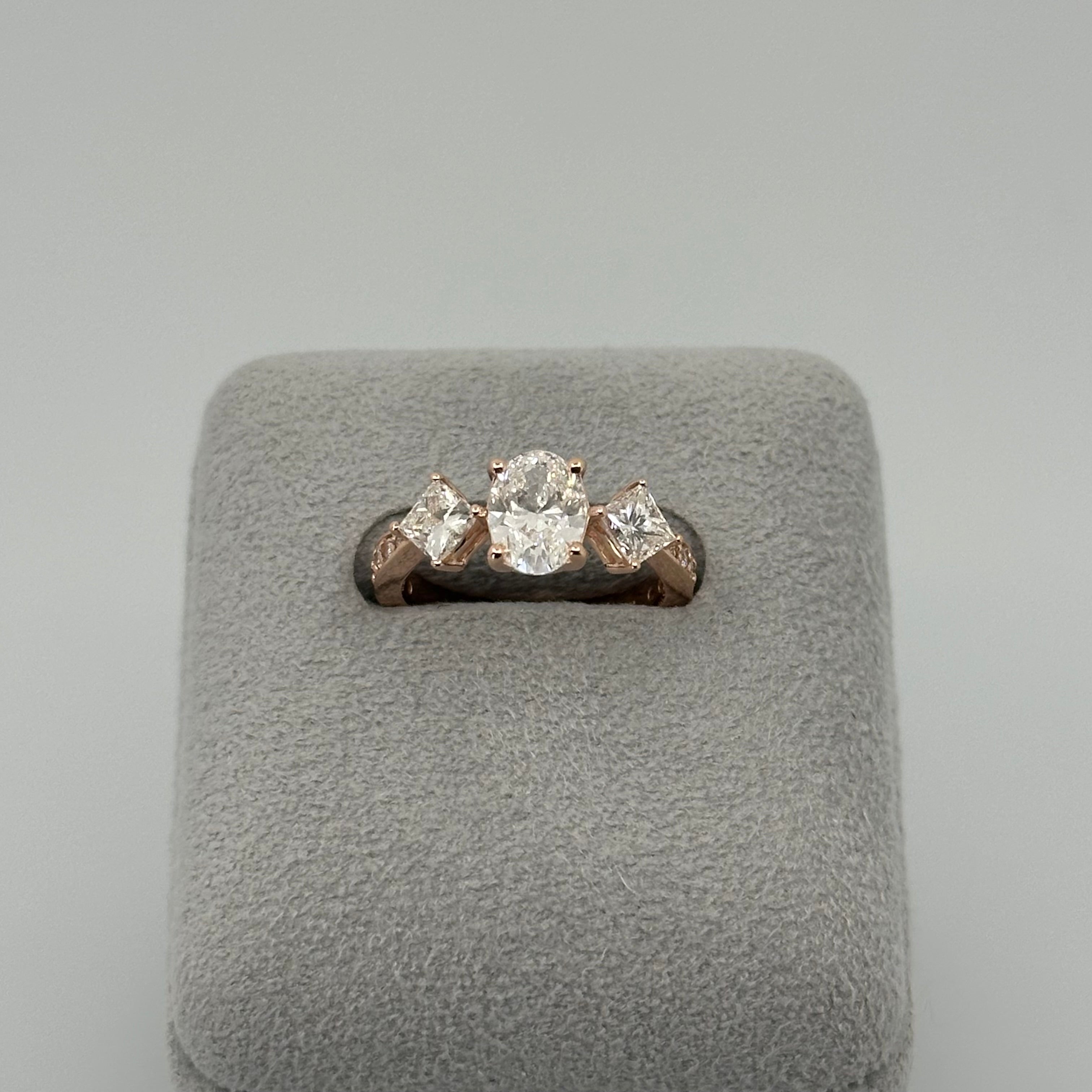 [フロレリゾン］リング ダイヤ/ミントガーネット/タンザナイト