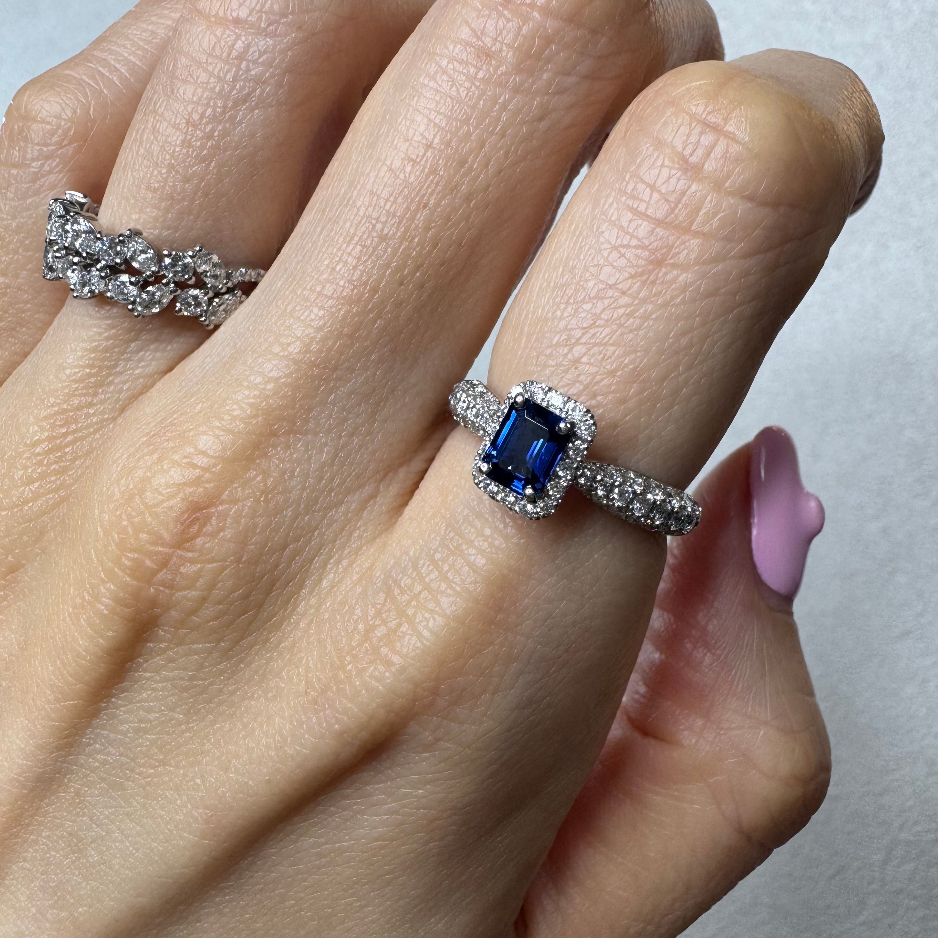 ［パリの小路］リング ブルーサファイア 0.9ct前後 SQ