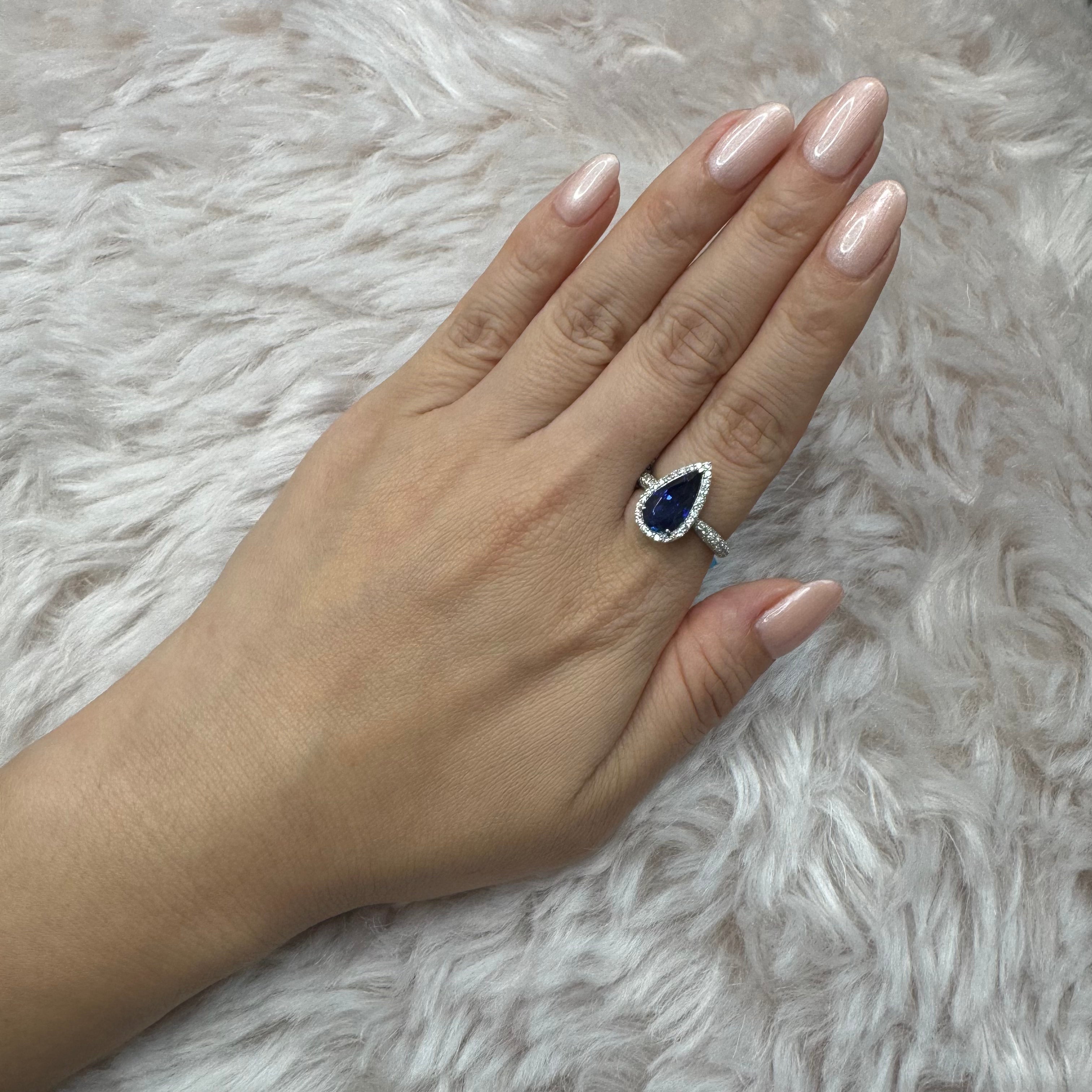 19_綺麗 ブルーサファイア 中石3.4ct　PT PS リング〜GRS スリランカ産｜AYAKO SAKURAI（櫻井 彩子（サクライ アヤコ））公式通販サイト