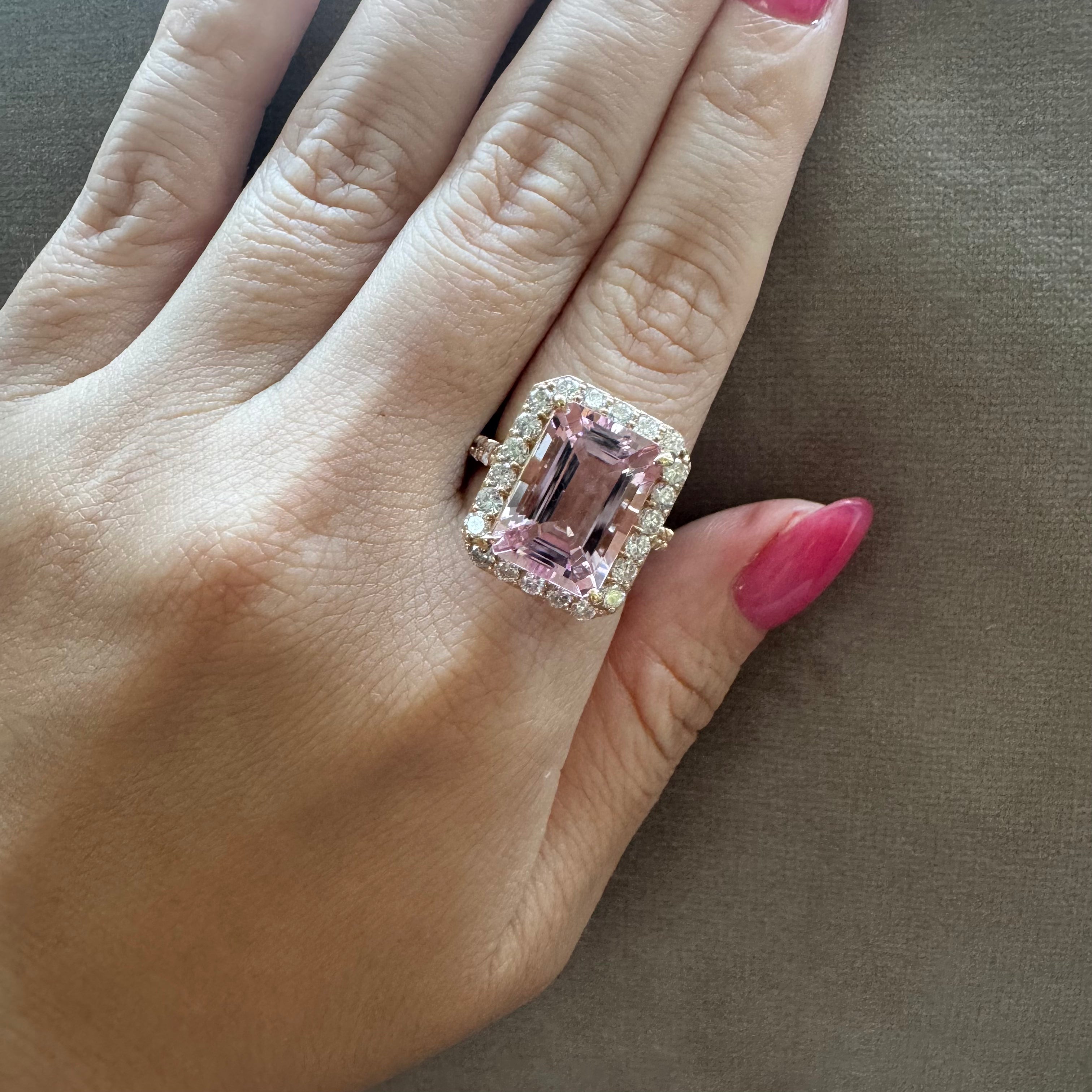 ［一点物］リング 　モルガナイト 6ct EM PG