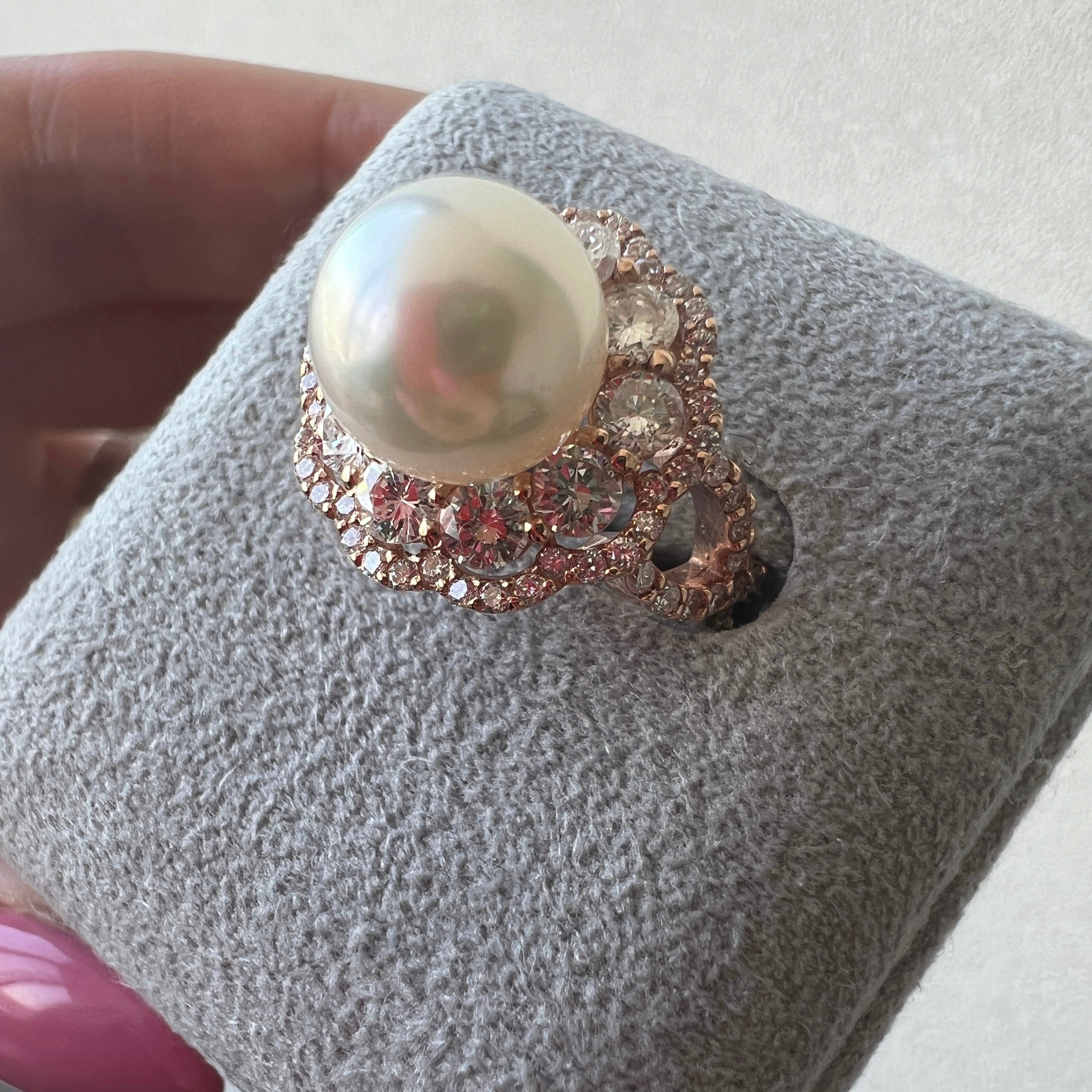 ［ダリア］リング あこや真珠9mm