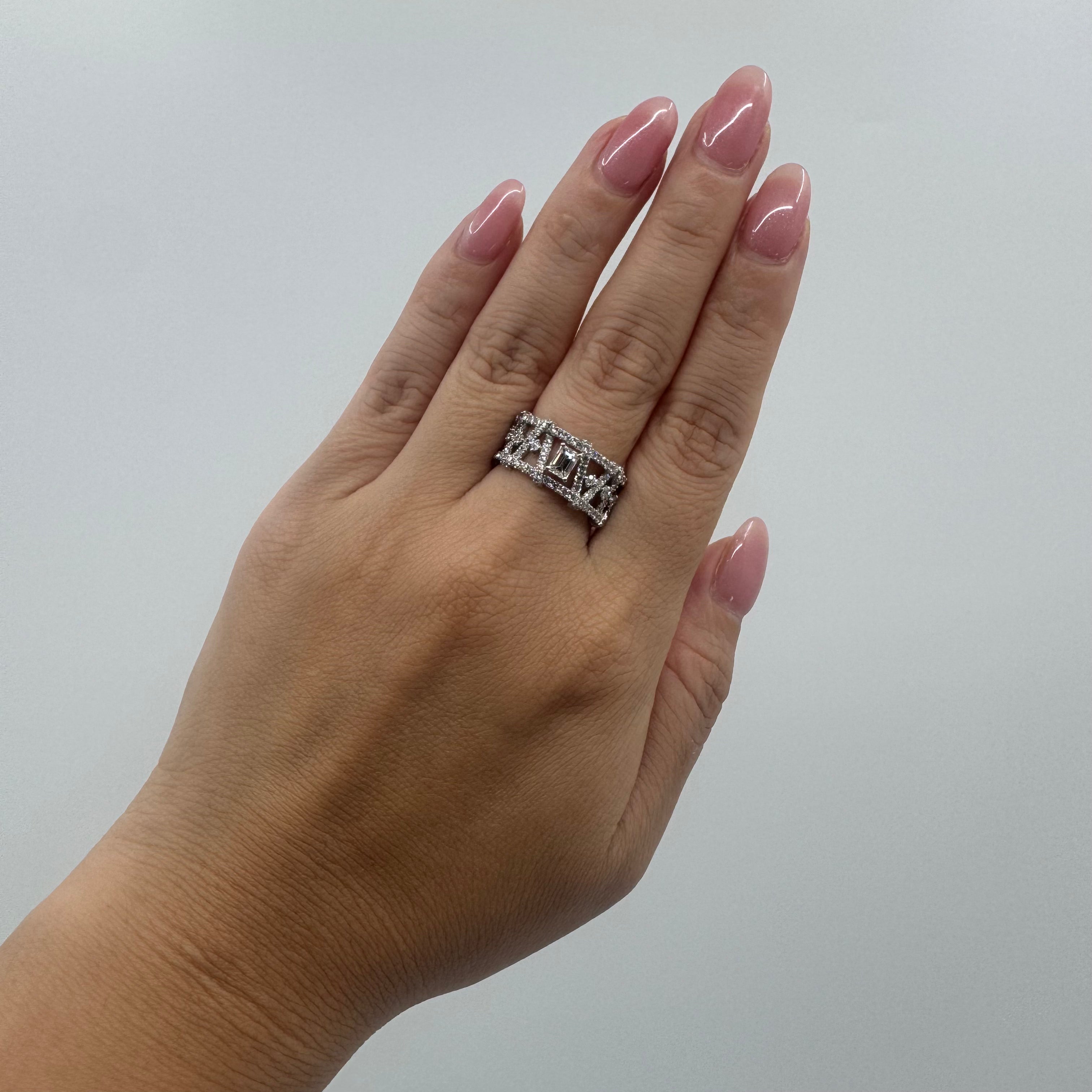 [新作/トゥインクル中石あり] リング ダイヤ