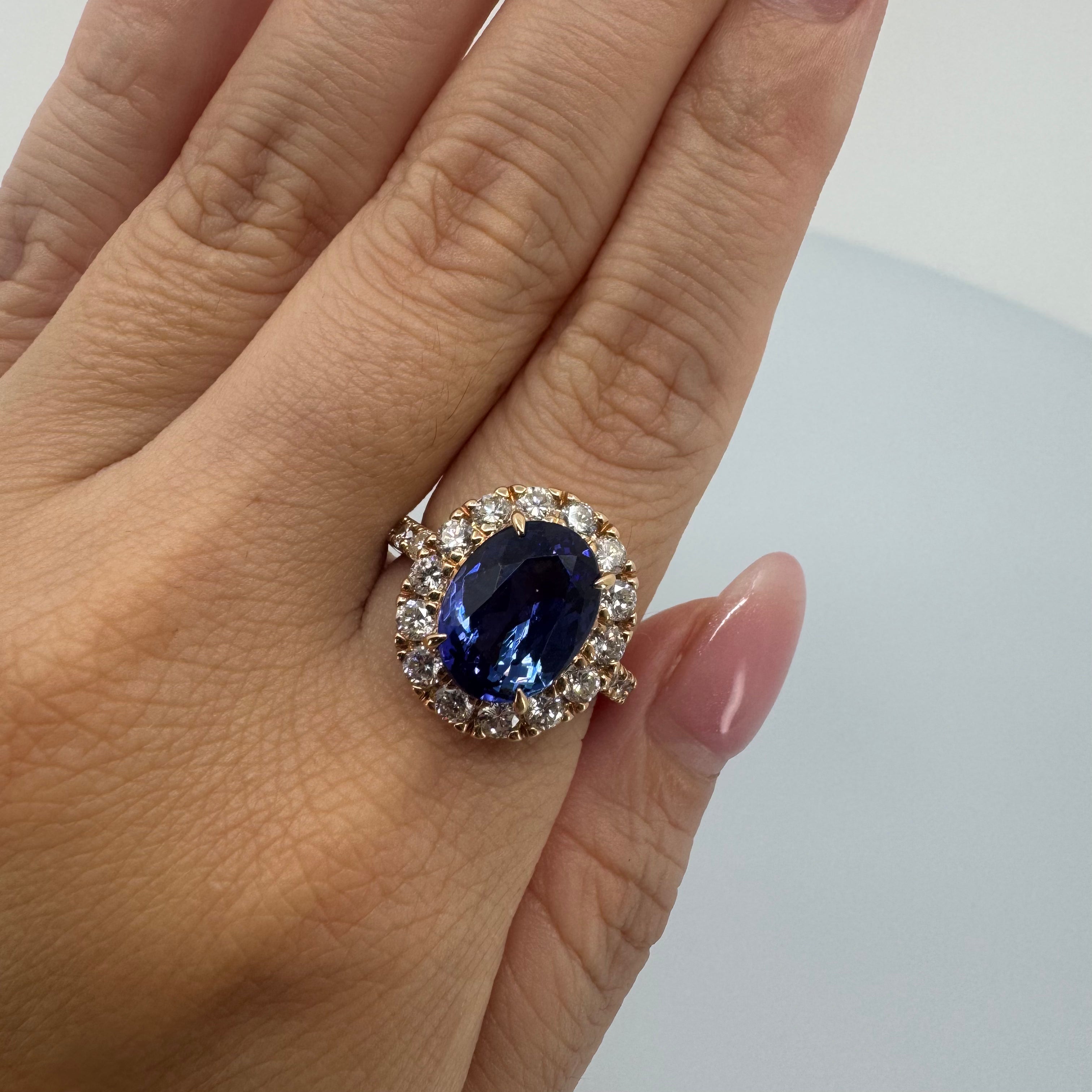 ［一点物］リング  タンザナイト  5ct   YG/PG