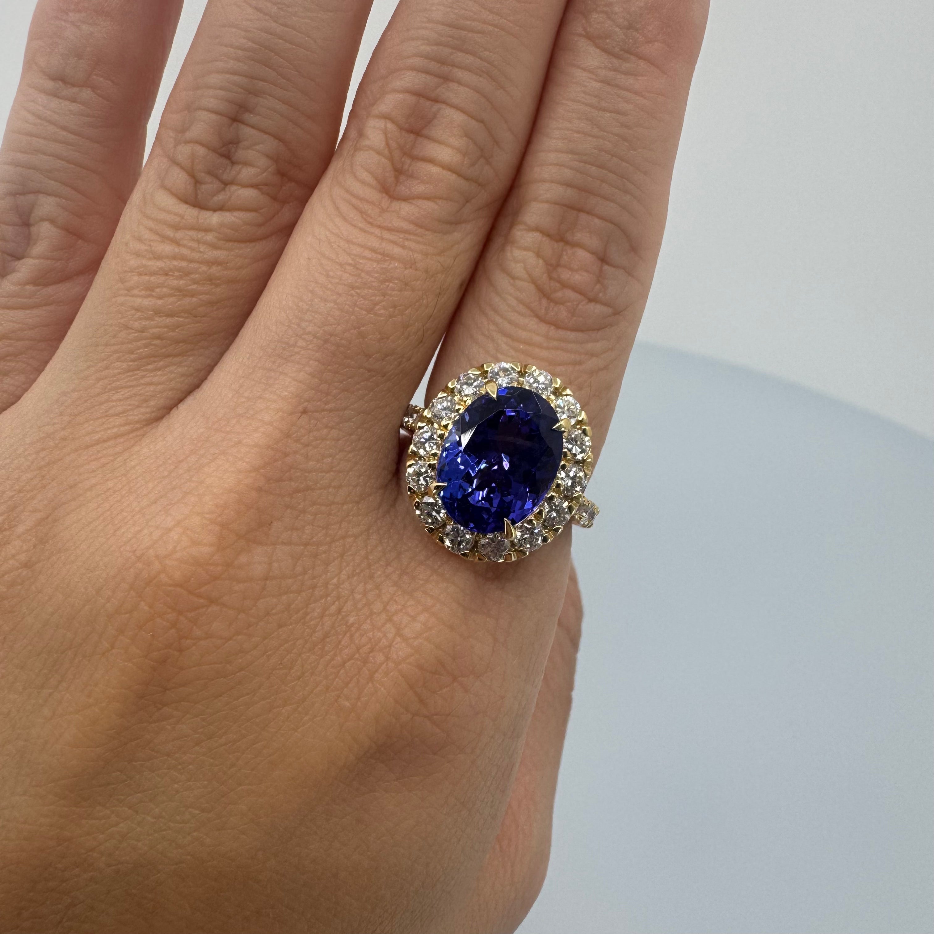 ［一点物］リング  タンザナイト  5ct   YG/PG