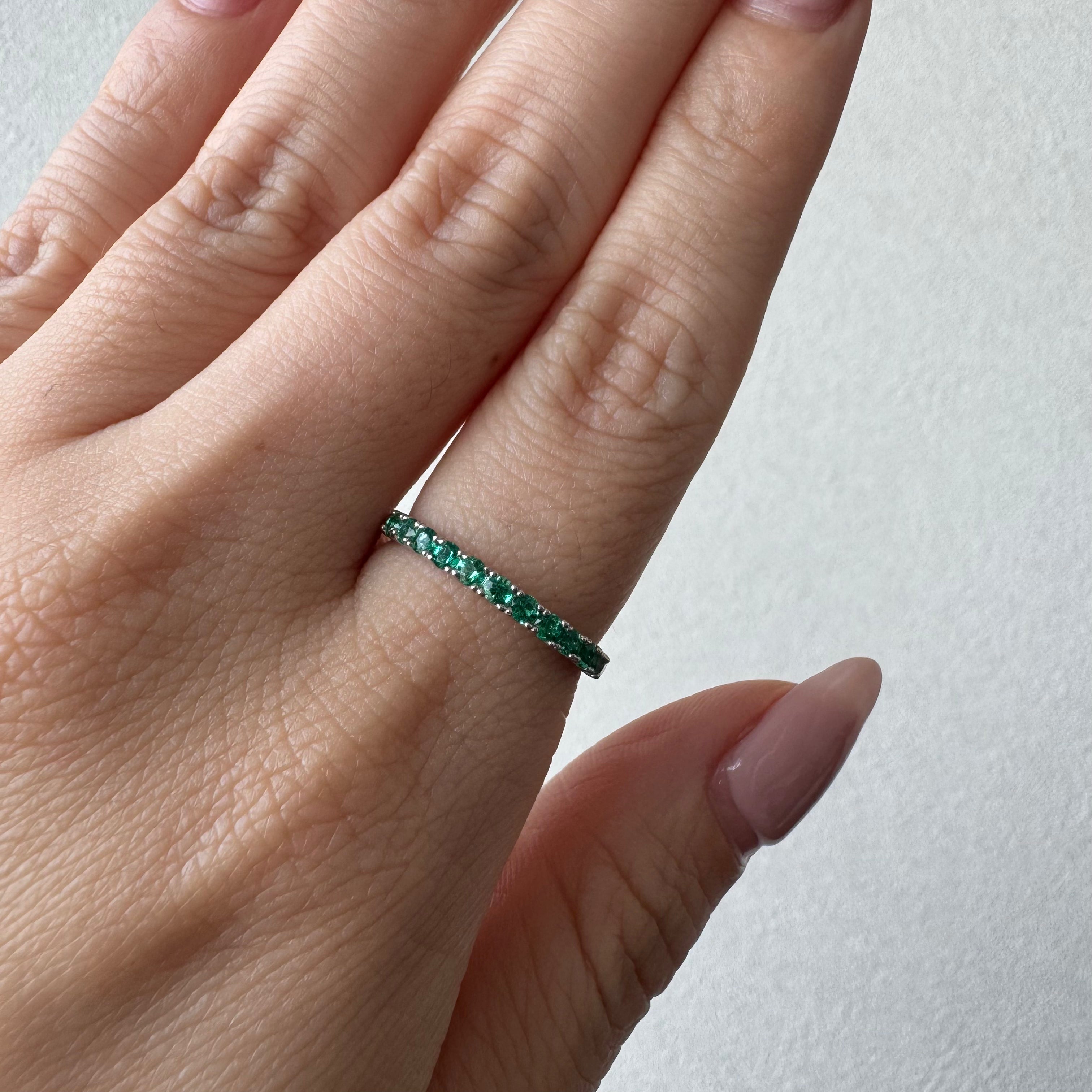 32［一点物］リング エメラルド 0.25ct前後 PT