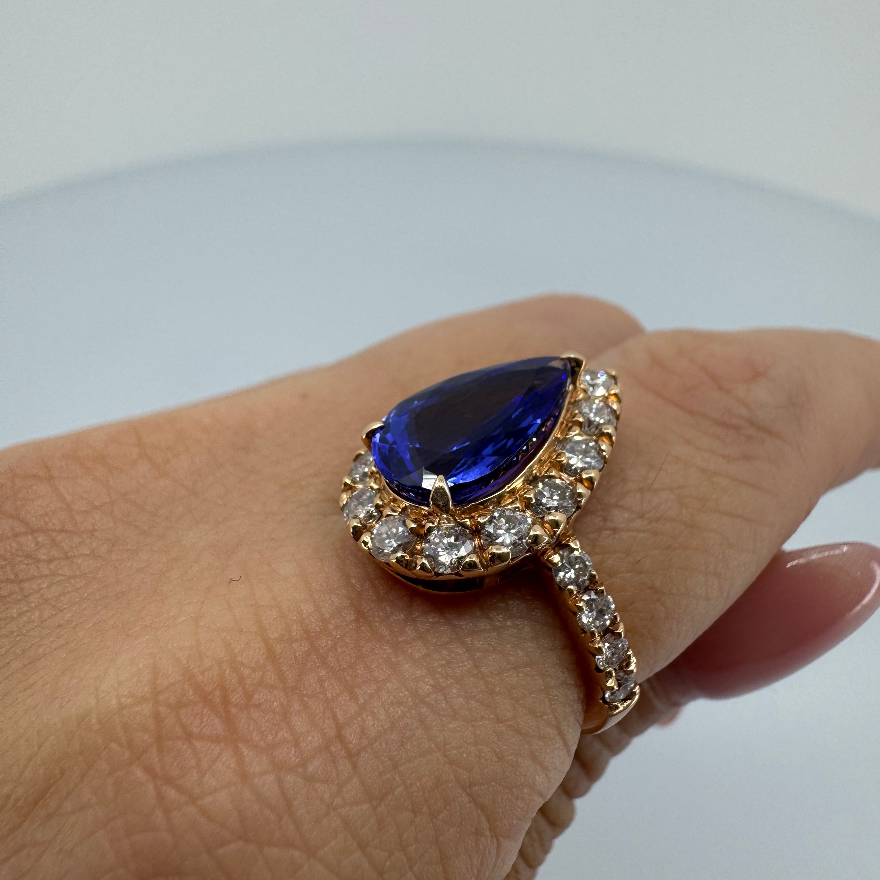 ［一点物］リング  タンザナイト  3.8ct  PS PG